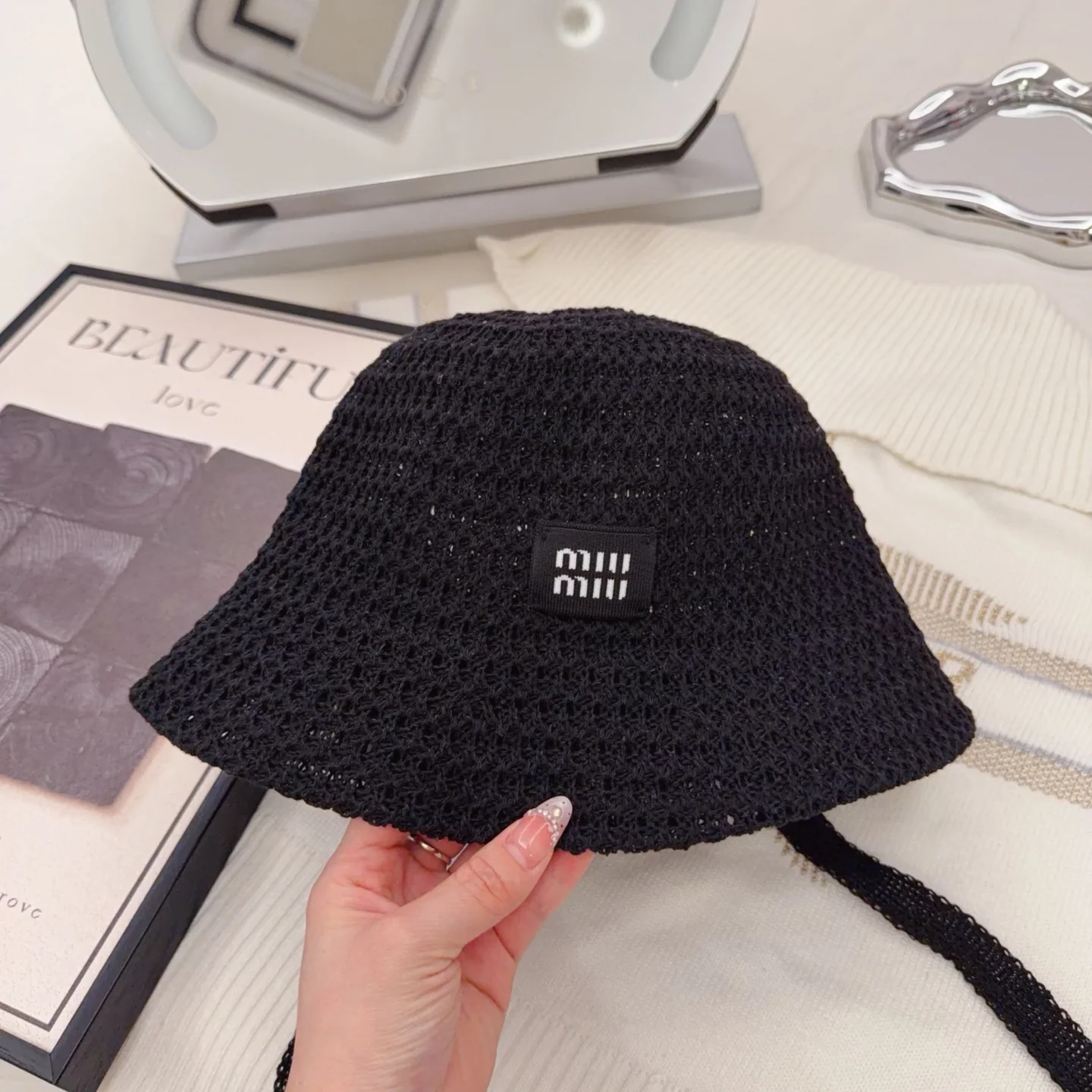 미우미우 모자 80854 Miu Miu Cap 상세 이미지 9