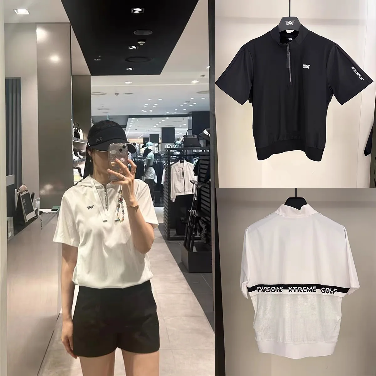 PXG 여성 레터 반팔 탑 상세 이미지 1
