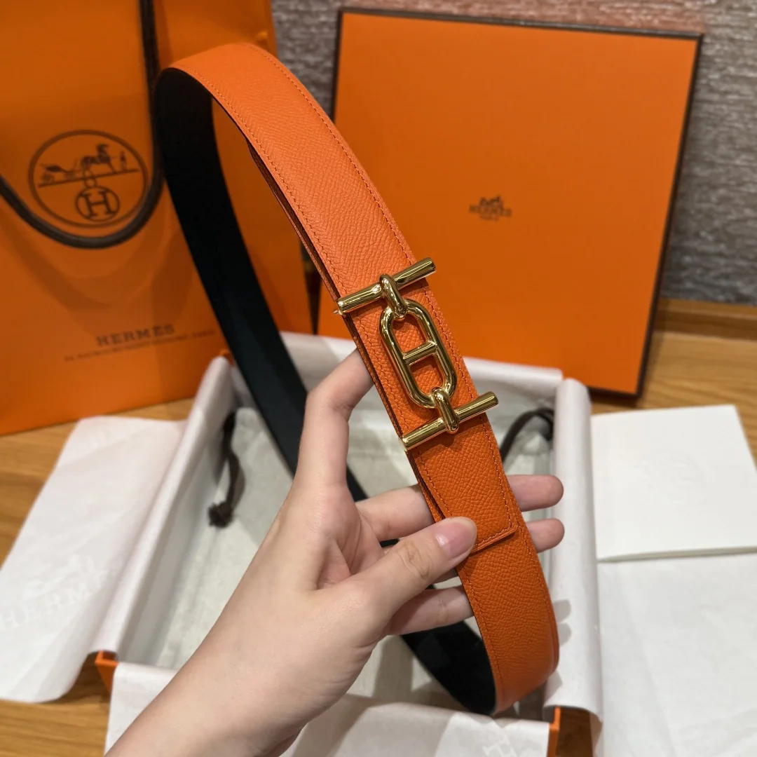 에르메스 양면 가죽 벨트 상세 이미지 4