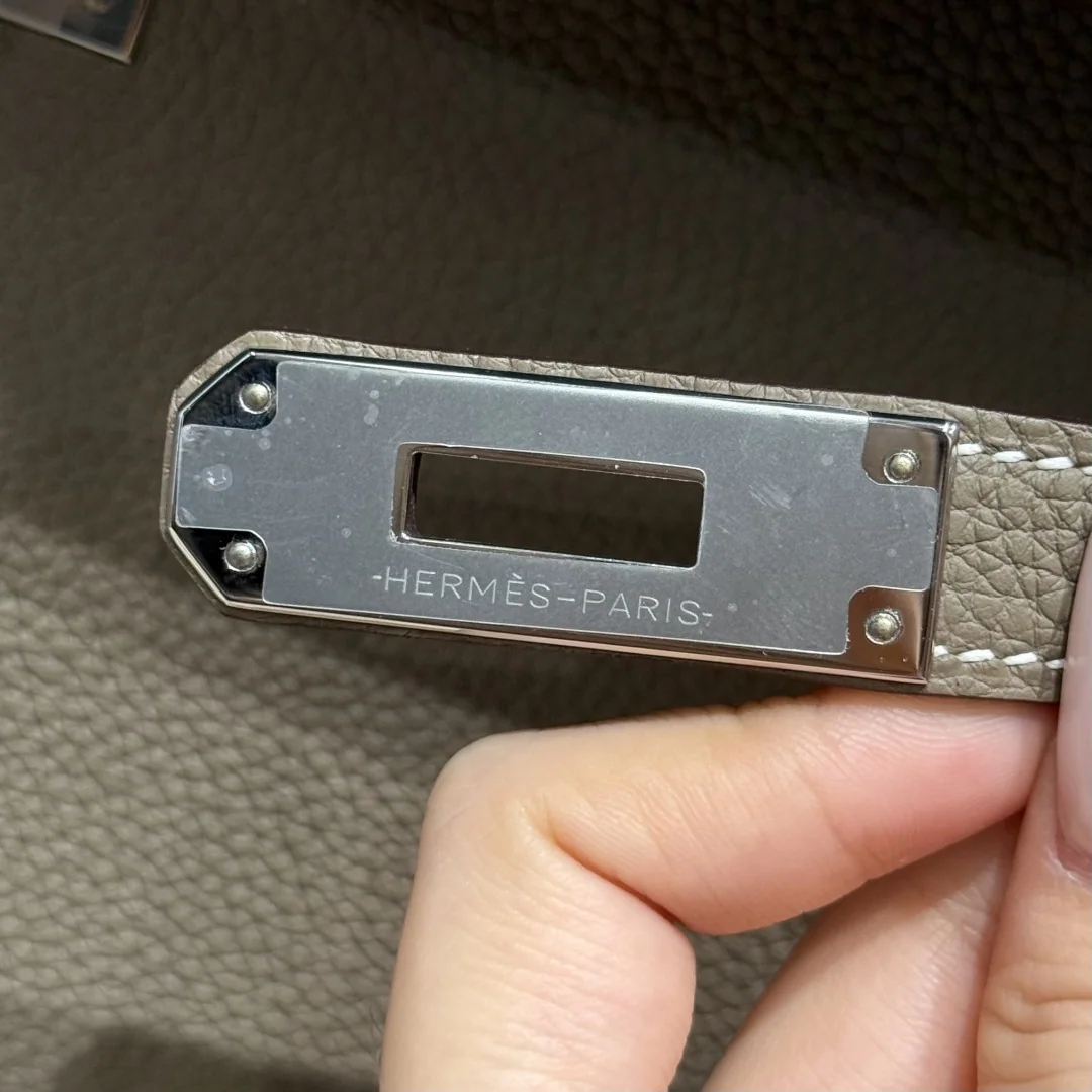에르메스 켈리 엘리펀트 그레이 토고 가죽 가방 상세 이미지 9