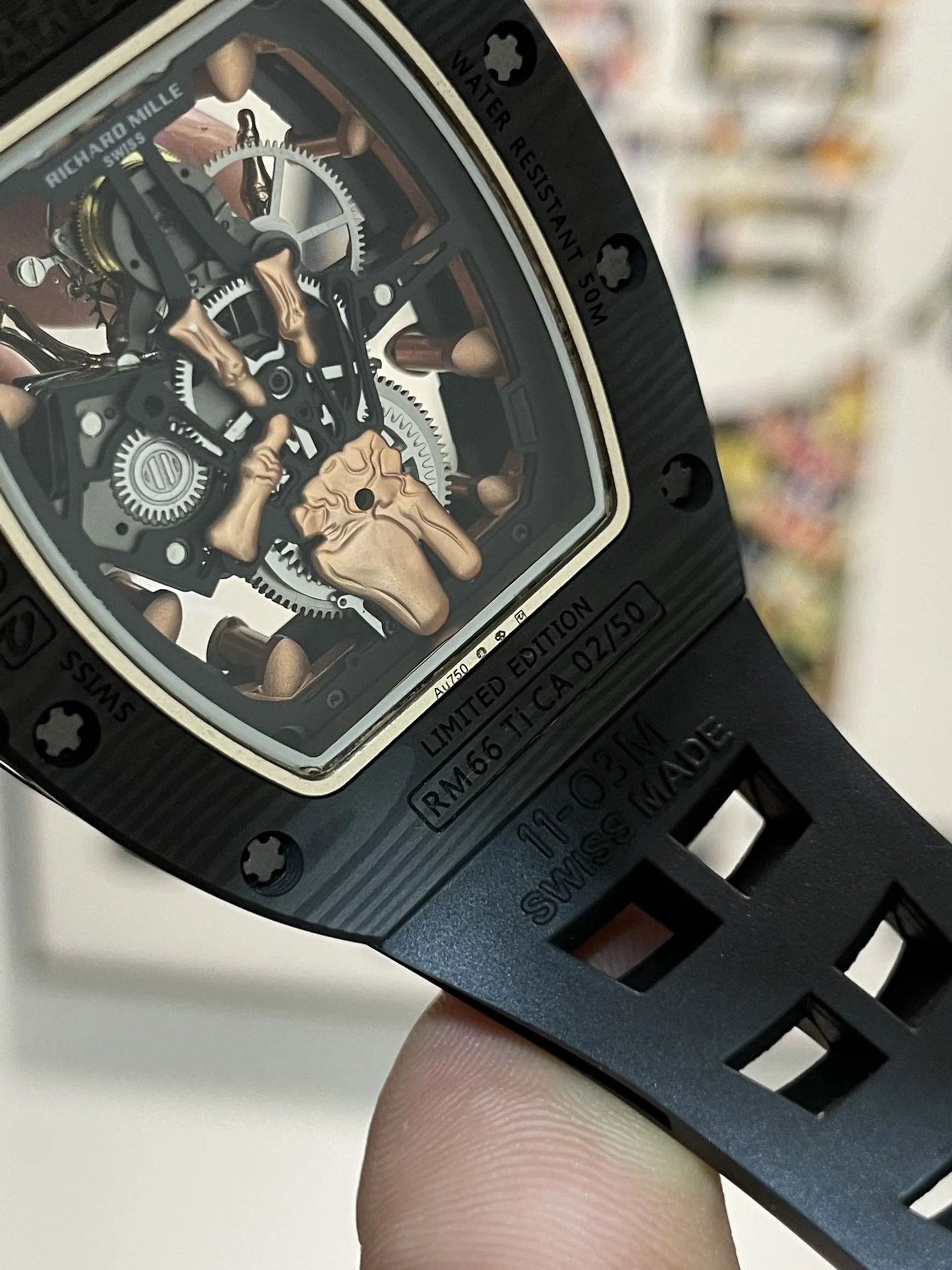 리차드밀 RM066 투르비용 NTPT 카본 TPT 카본 남성 시계 레플리카 44894 Richard Mille 상세 이미지 10