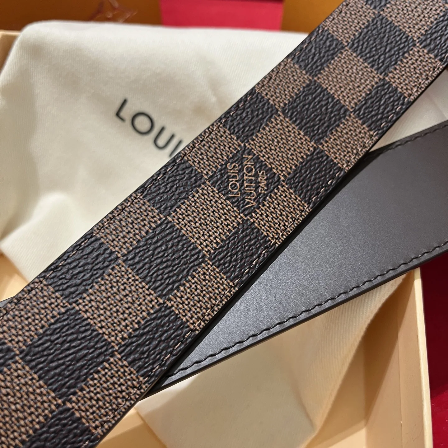 루이비통 LV 옵티컬 버클 캔버스 벨트 상세 이미지 3
