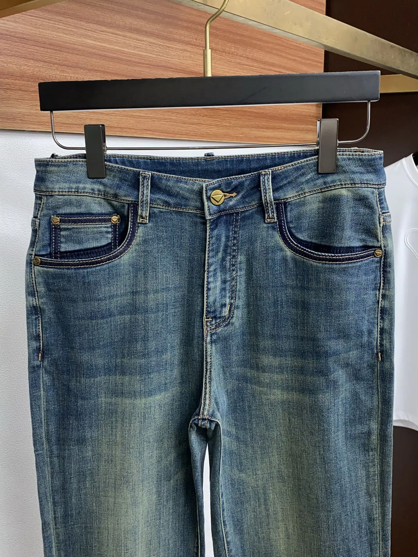 프라다 남성 데님 바지 상세 이미지 3
