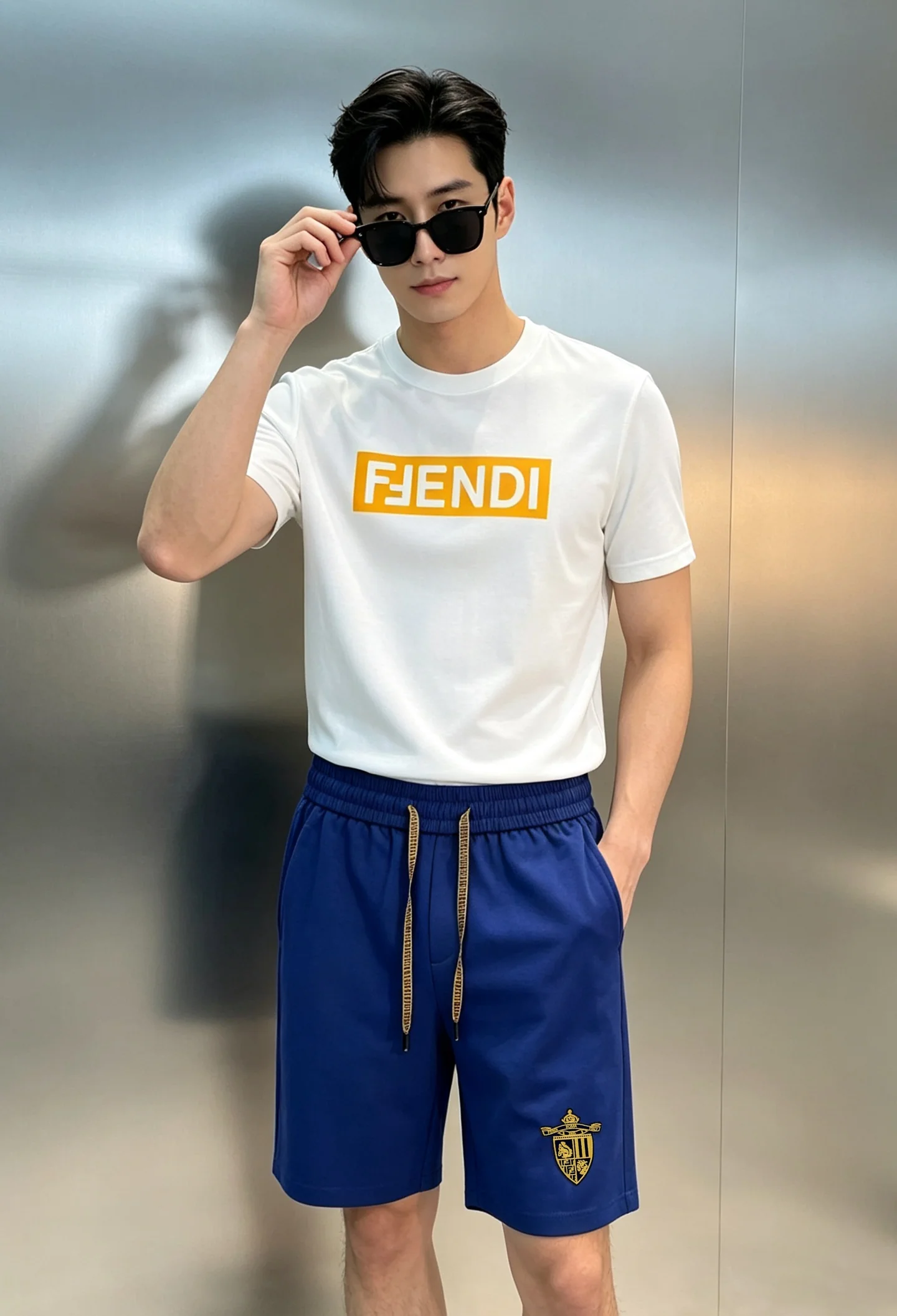 펜디 남성 반팔 티셔츠 143262