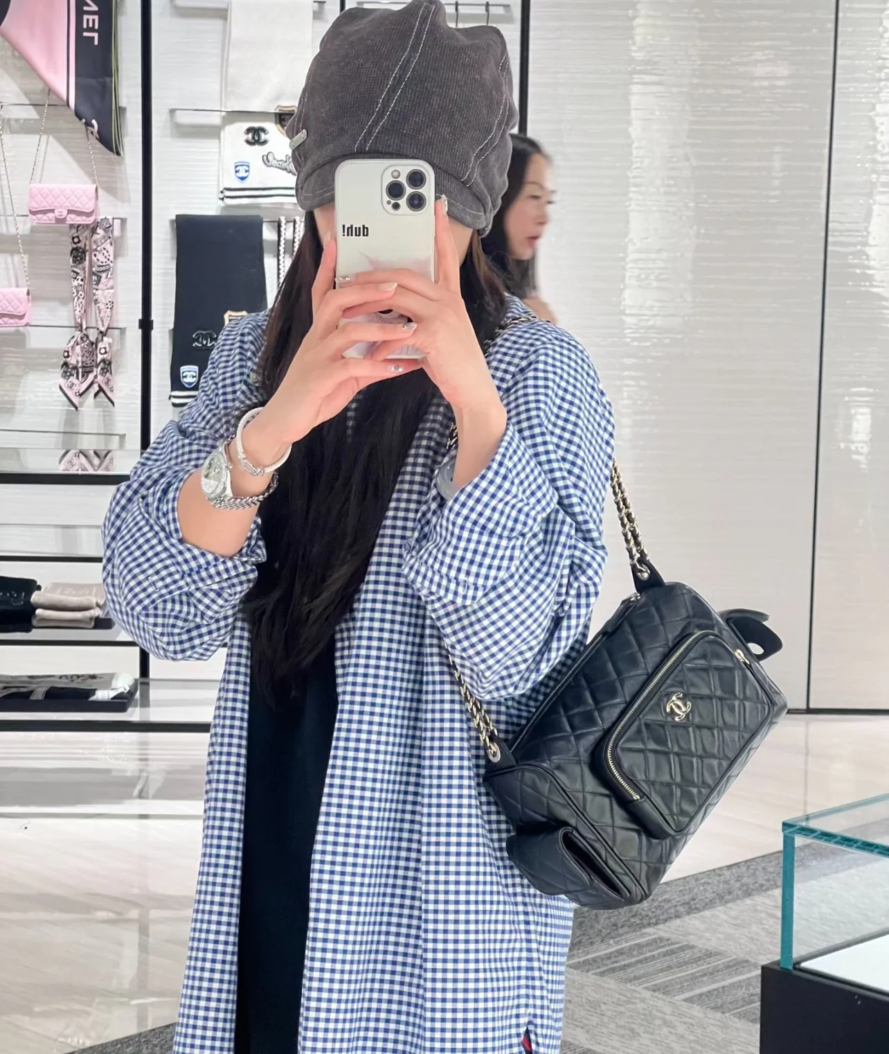 샤넬 24 K 왁스램스킨 멀티 포켓 카메라백 미니 라지 가방 24 K 상세 이미지 7