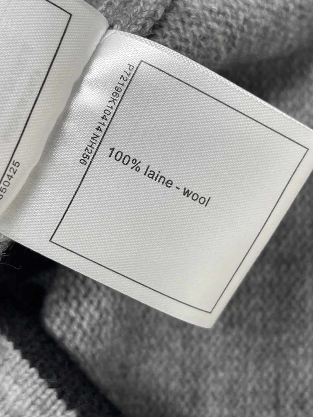 샤넬 카라 블록 크루넥 울 혼방 여성 가디건 상세 이미지 9