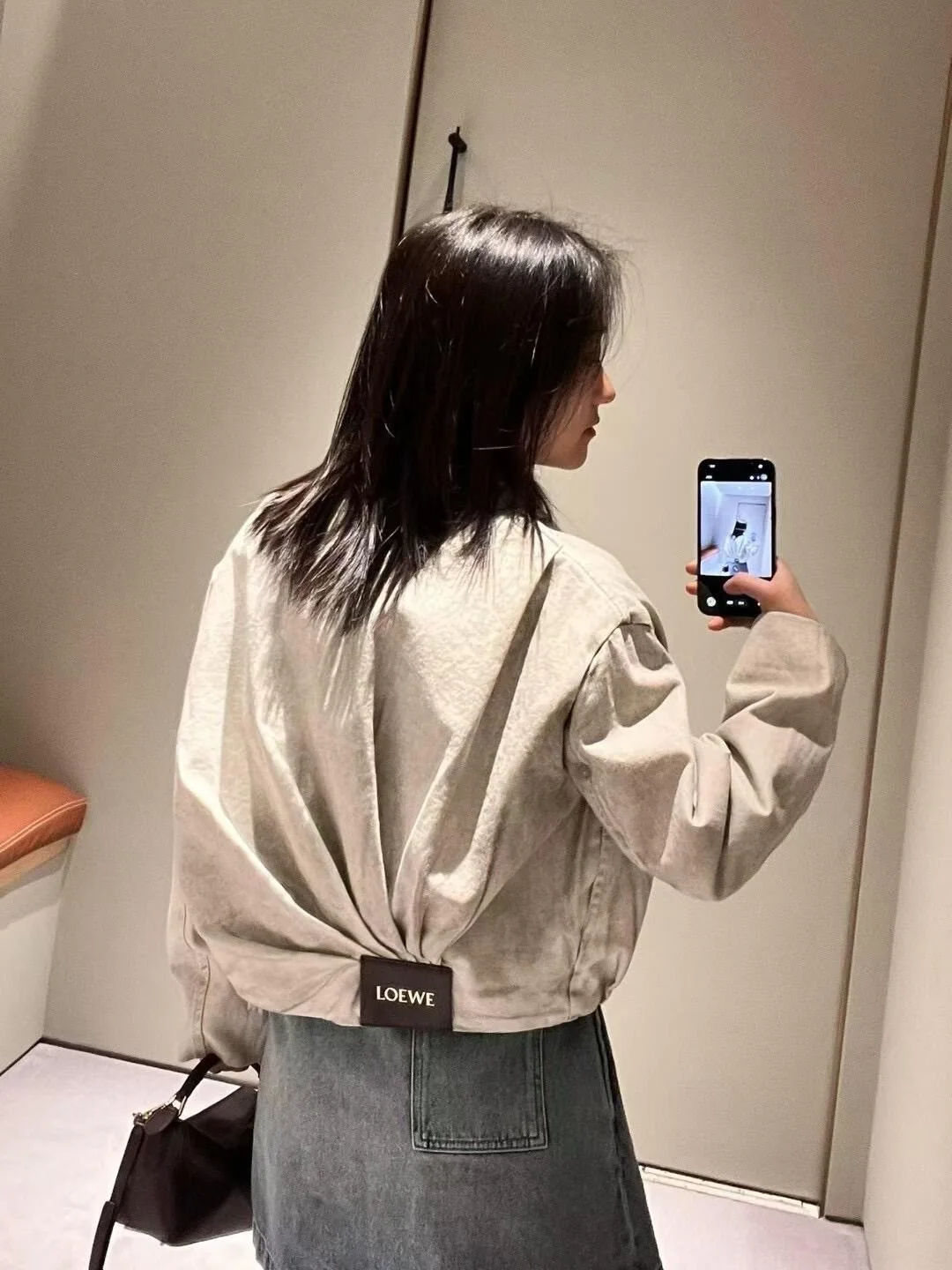 로에베 타이다이 데님 플리츠 자켓 26 SS 상세 이미지 2