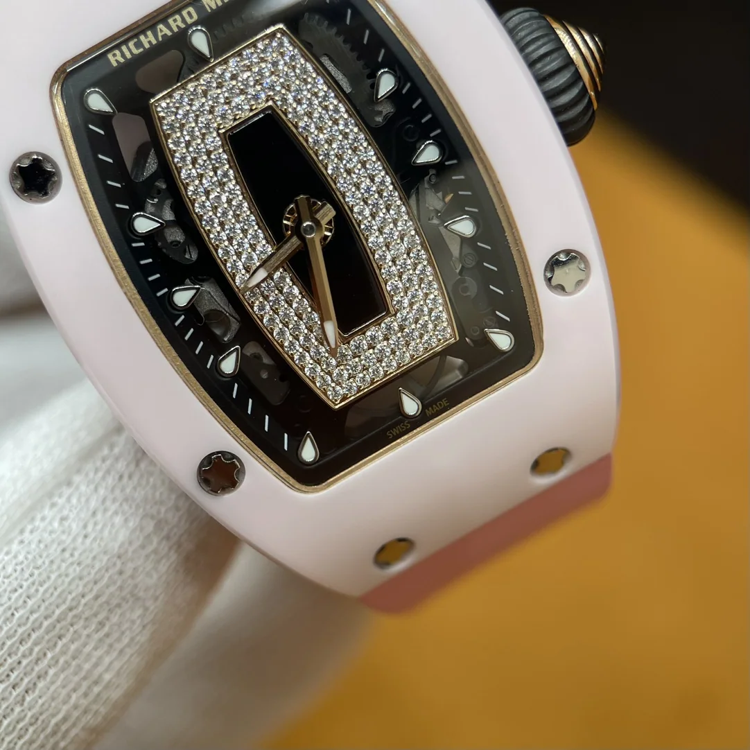 리차드밀 RM 07-01 핑크 세라믹 사파이어 티타늄 다이아 남성 시계 레플리카 44971 Richard Mille 상세 이미지 3