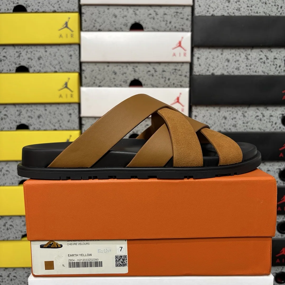 에르메스 [YX] 오렌지 205762 Hermes Chypre Sandal