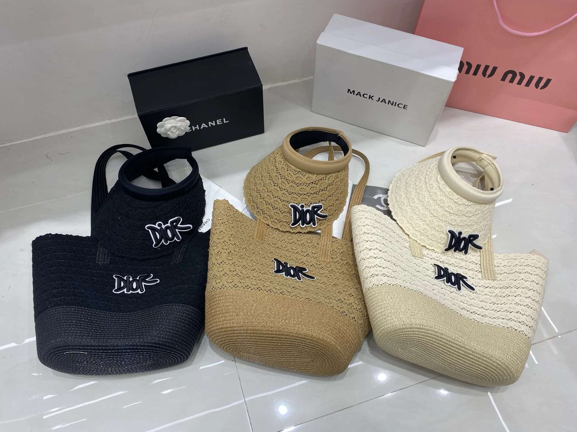 디올 레이스 세트 모자 상세 이미지 1