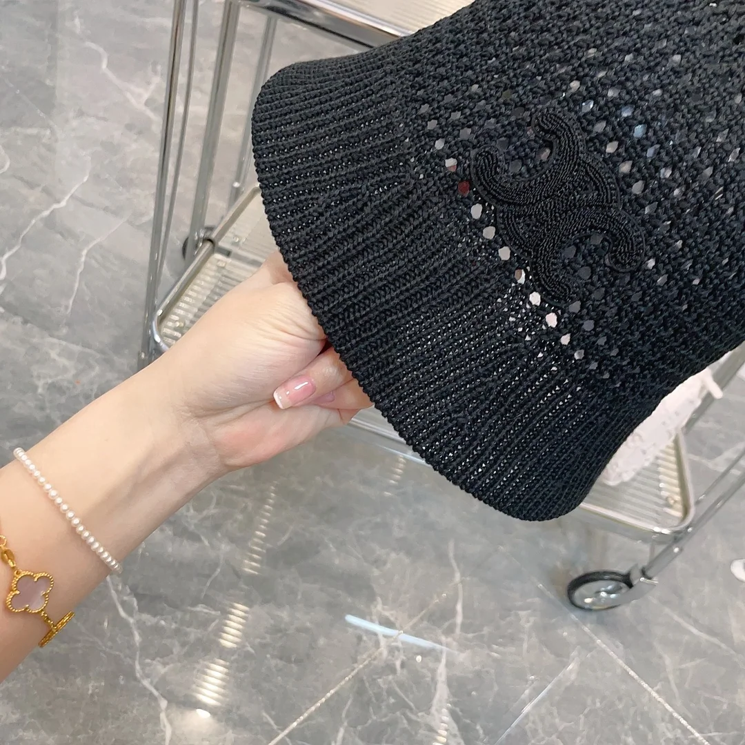 셀린느 오픈워크 짜임 버킷햇 상세 이미지 2