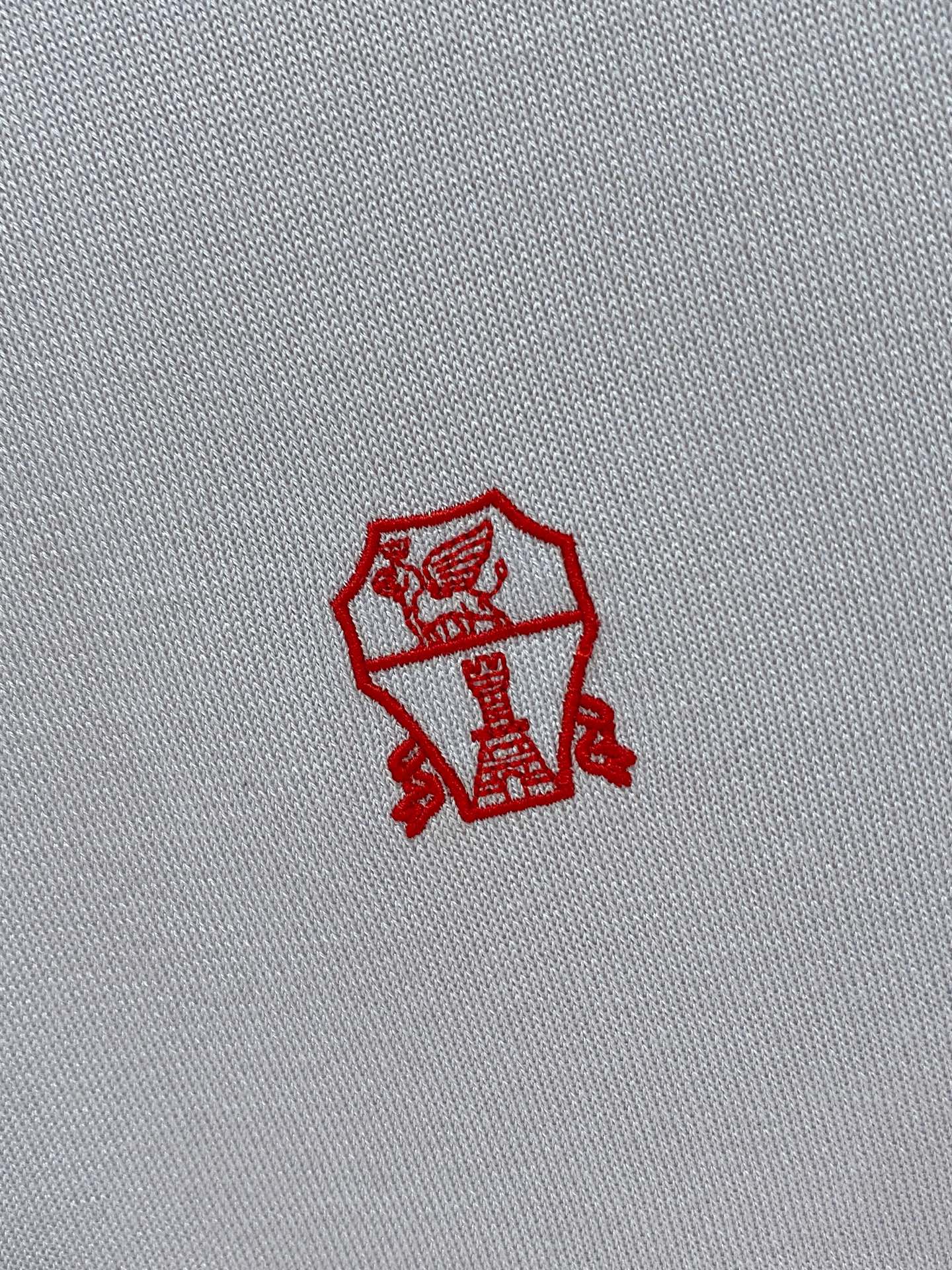 브루넬로쿠치넬리 남성 아세테이트 텐셀 뽕나무 실크 혼방 반팔 티셔츠 상세 이미지 5