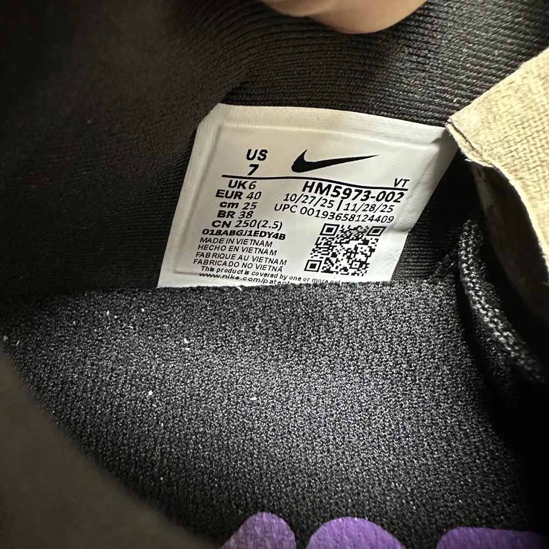 나이키 [5A] 보메로 프리미엄 블랙 퍼플 HQ2050-002 201635 Nike Vomero Premium 상세 이미지 9