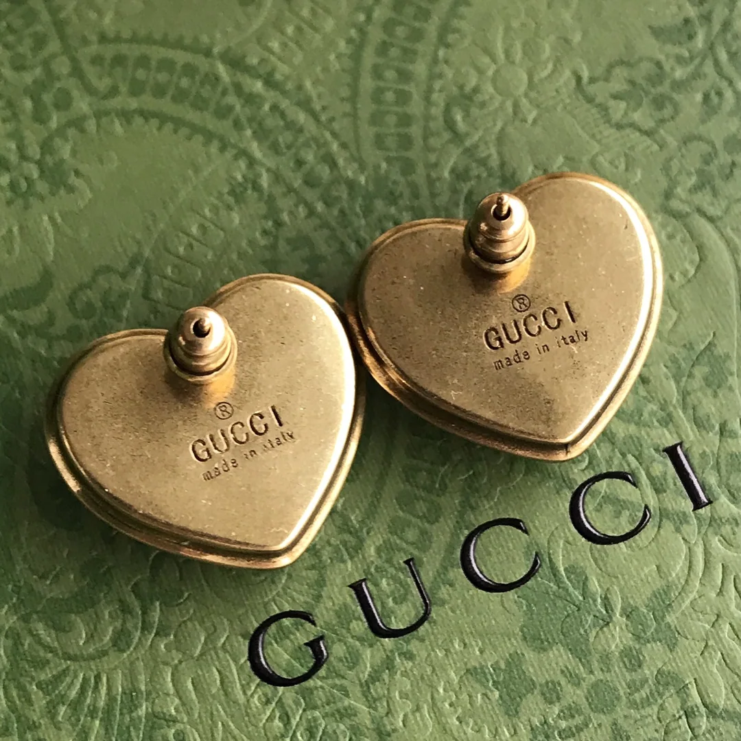 구찌 하트 황동 귀걸이 상세 이미지 9