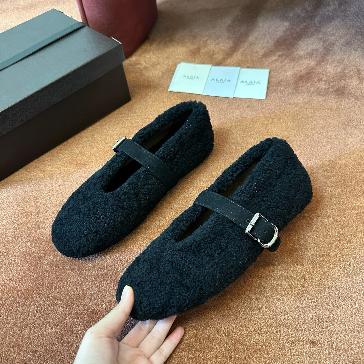 알라이아 짜임 발레슈즈 상세 이미지 2