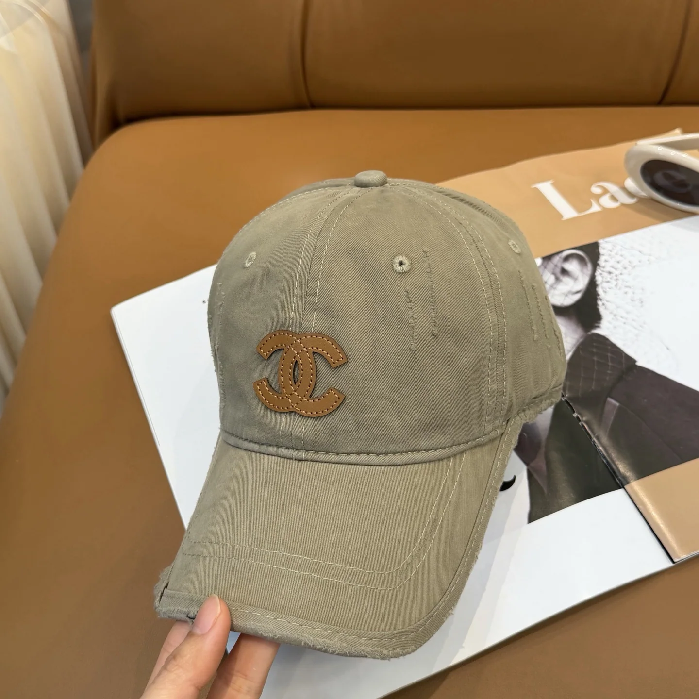 샤넬 로고 베이스볼 모자 상세 이미지 2
