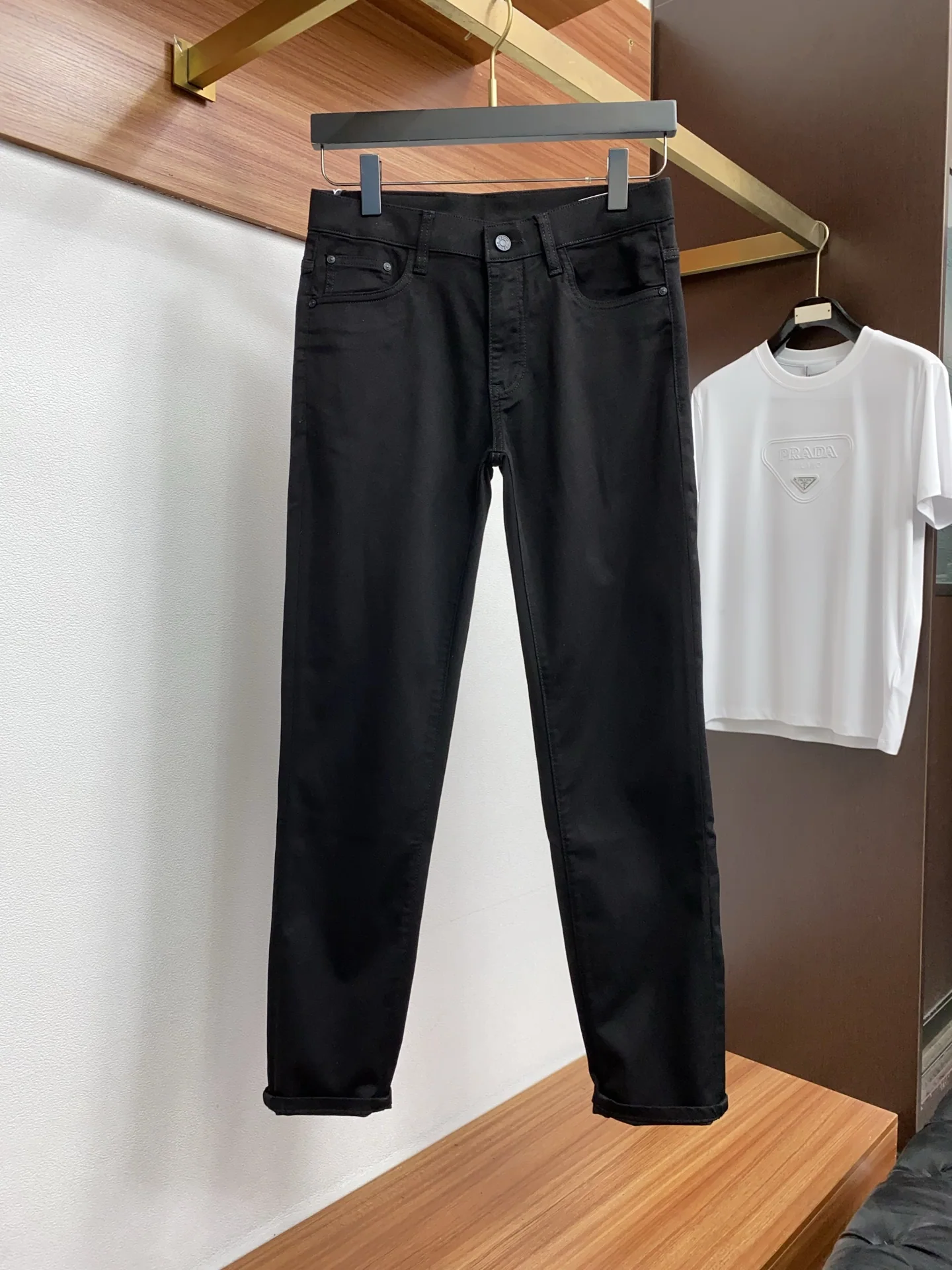 프라다 남성 데님 바지 상세 이미지 2