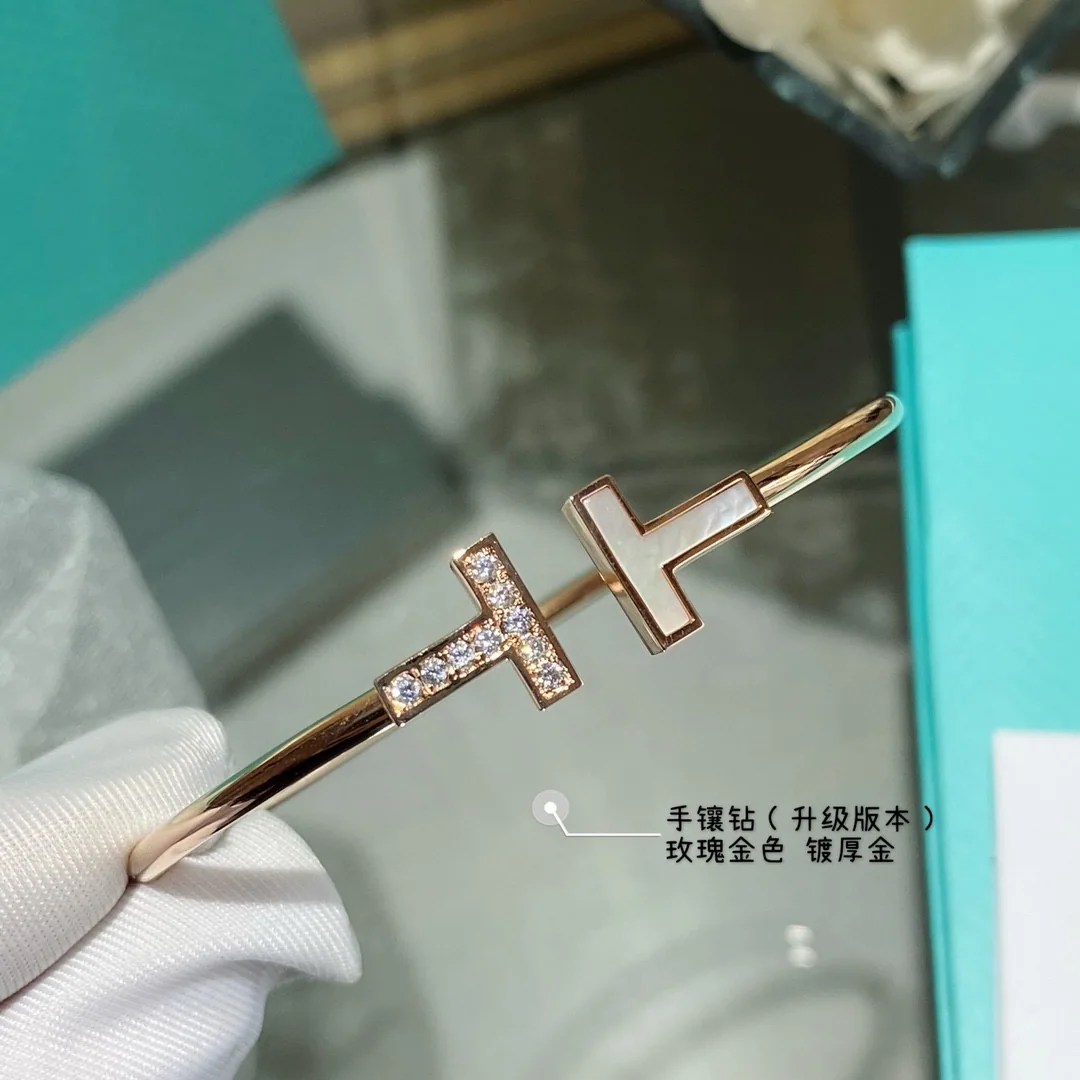 티파니 T 스퀘어 다이아몬드 뱅글 팔찌 상세 이미지 2