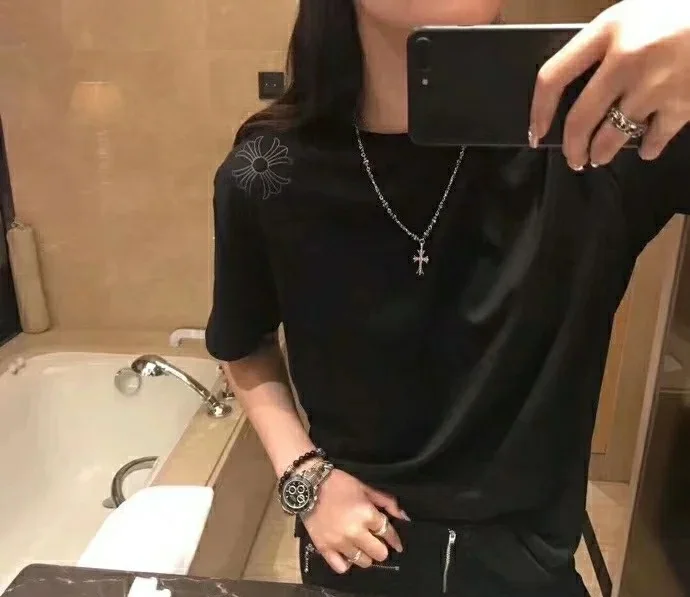 크롬하츠 스톤 인레이 크로스 목걸이 상세 이미지 9