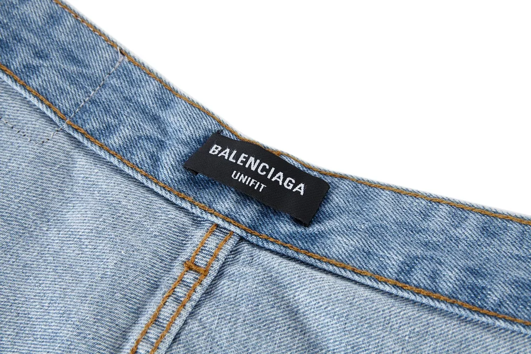 발렌시아가 워싱 가죽 블루 남성 청바지 레플리카 46921 Balenciaga 상세 이미지 8