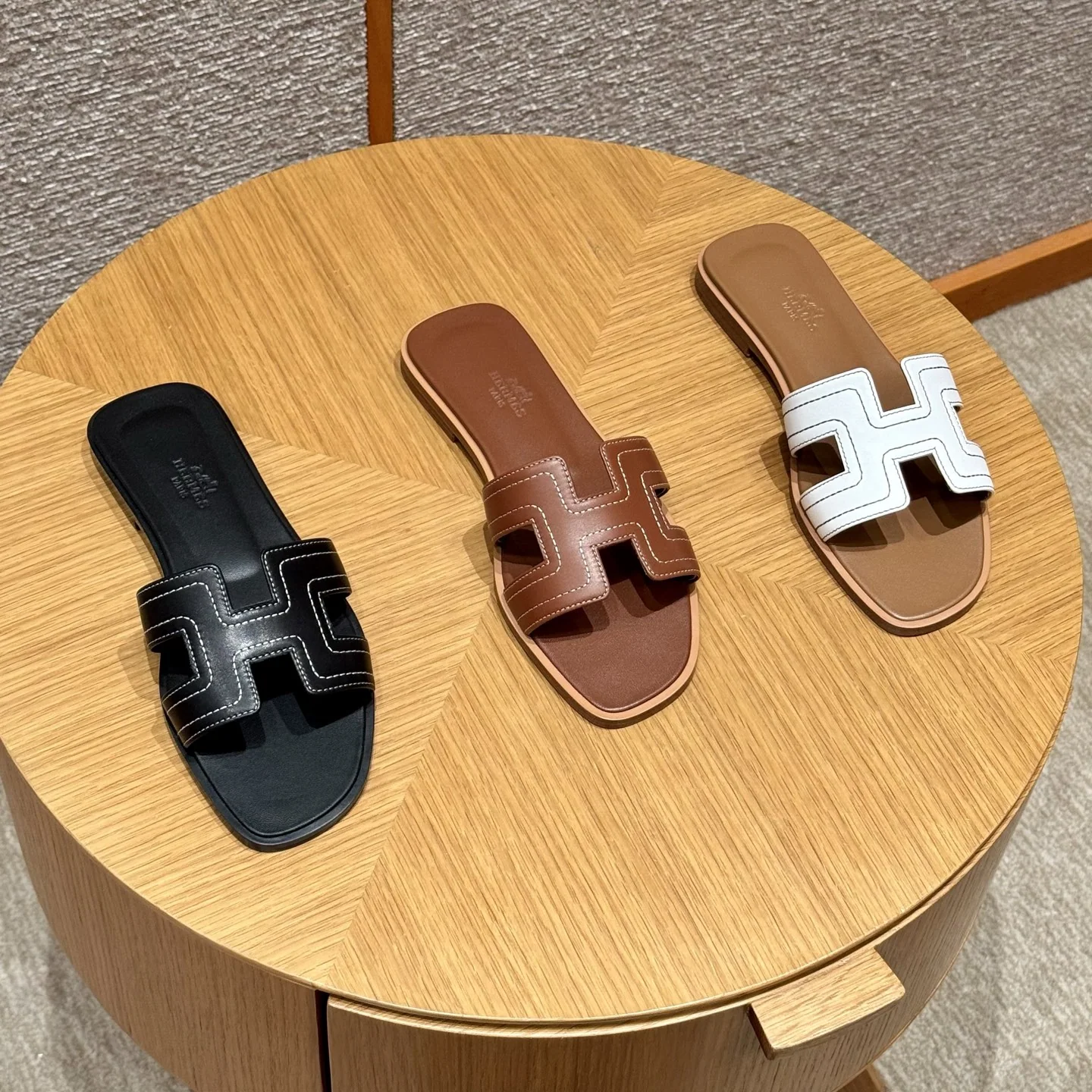 에르메스 오란 슬리퍼 퓨어 화이트 8527 상세 이미지 7
