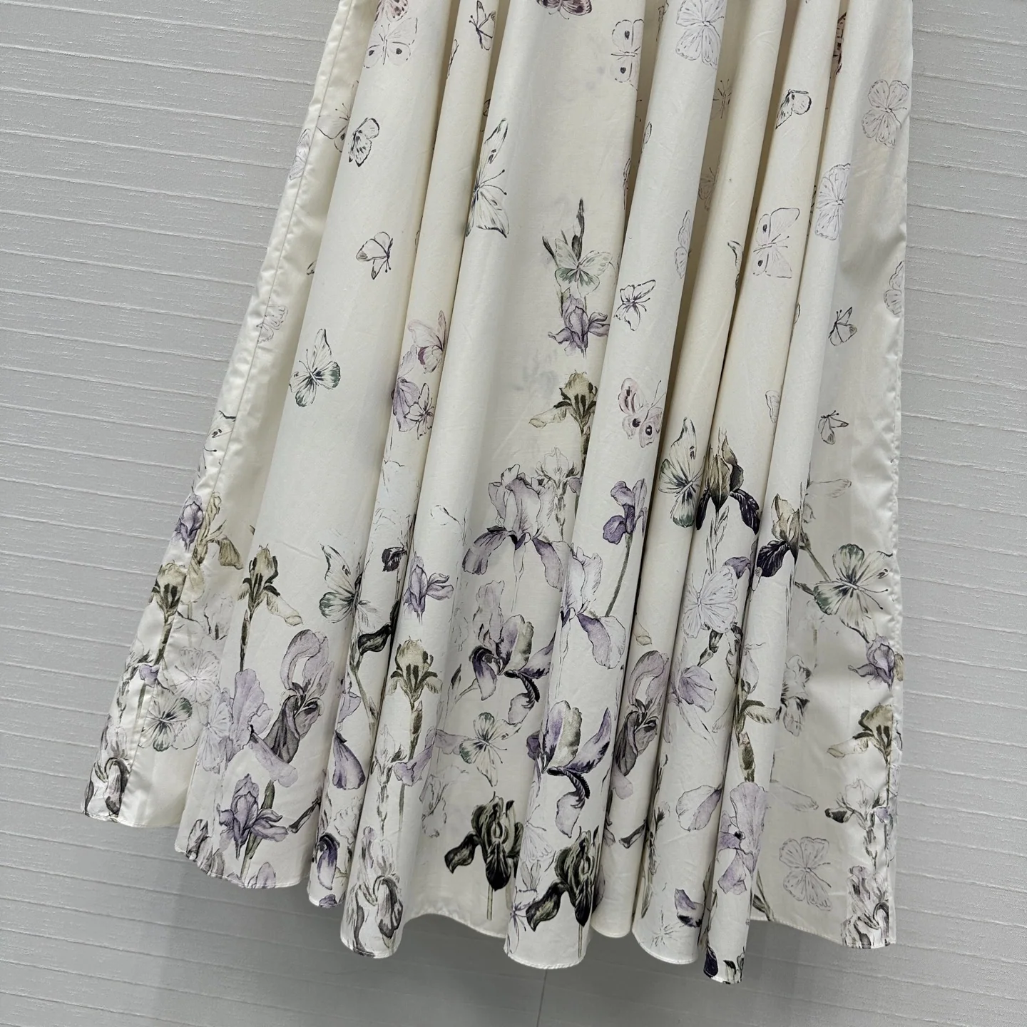 디올 나비 아이리스 플로랄 미디 스커트 상세 이미지 7