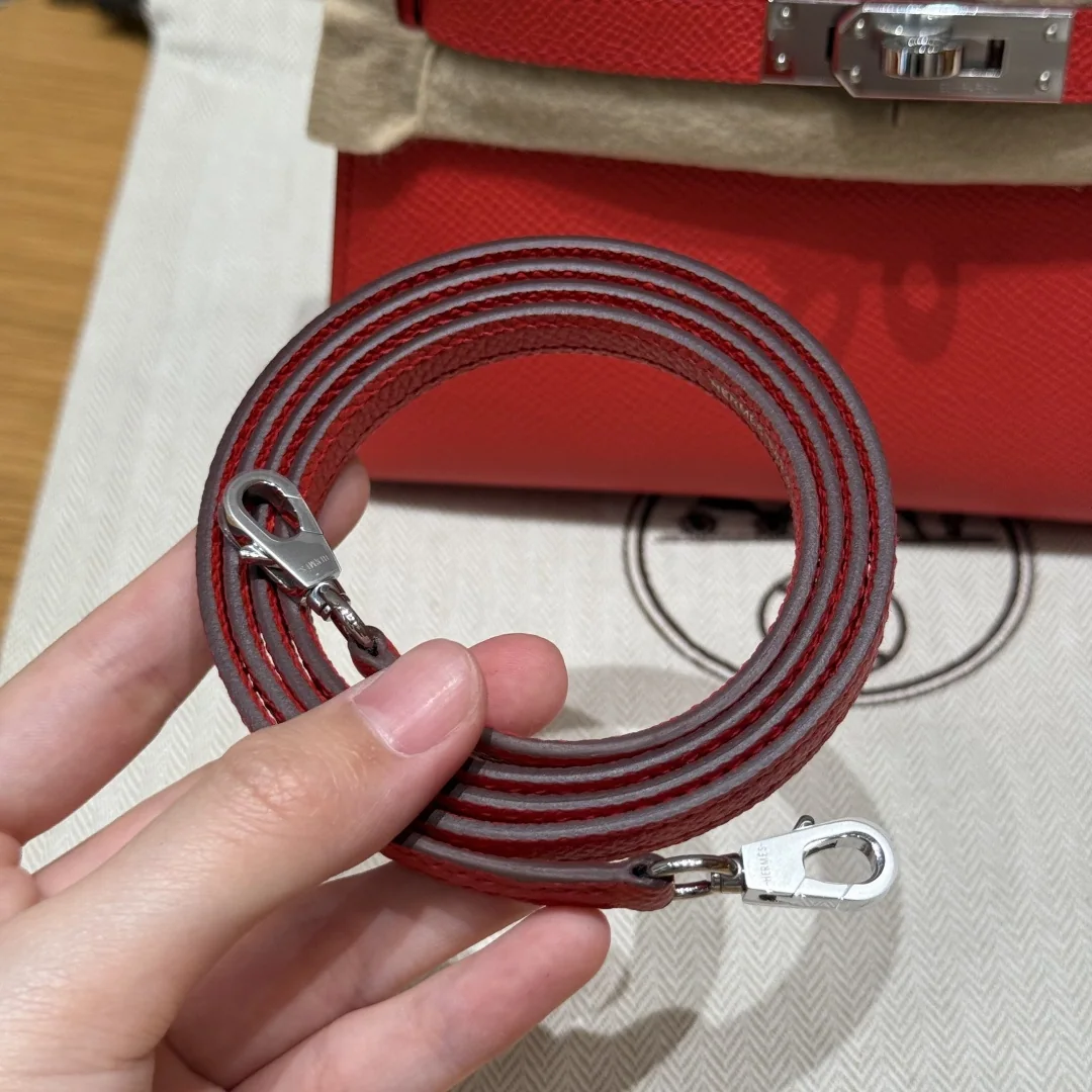 에르메스 미니 켈리 2 써니 레드 가방 상세 이미지 9