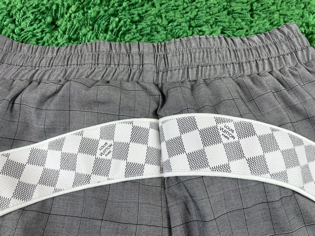 루이비통 체크 울 패치워크 반바지 4507 상세 이미지 8