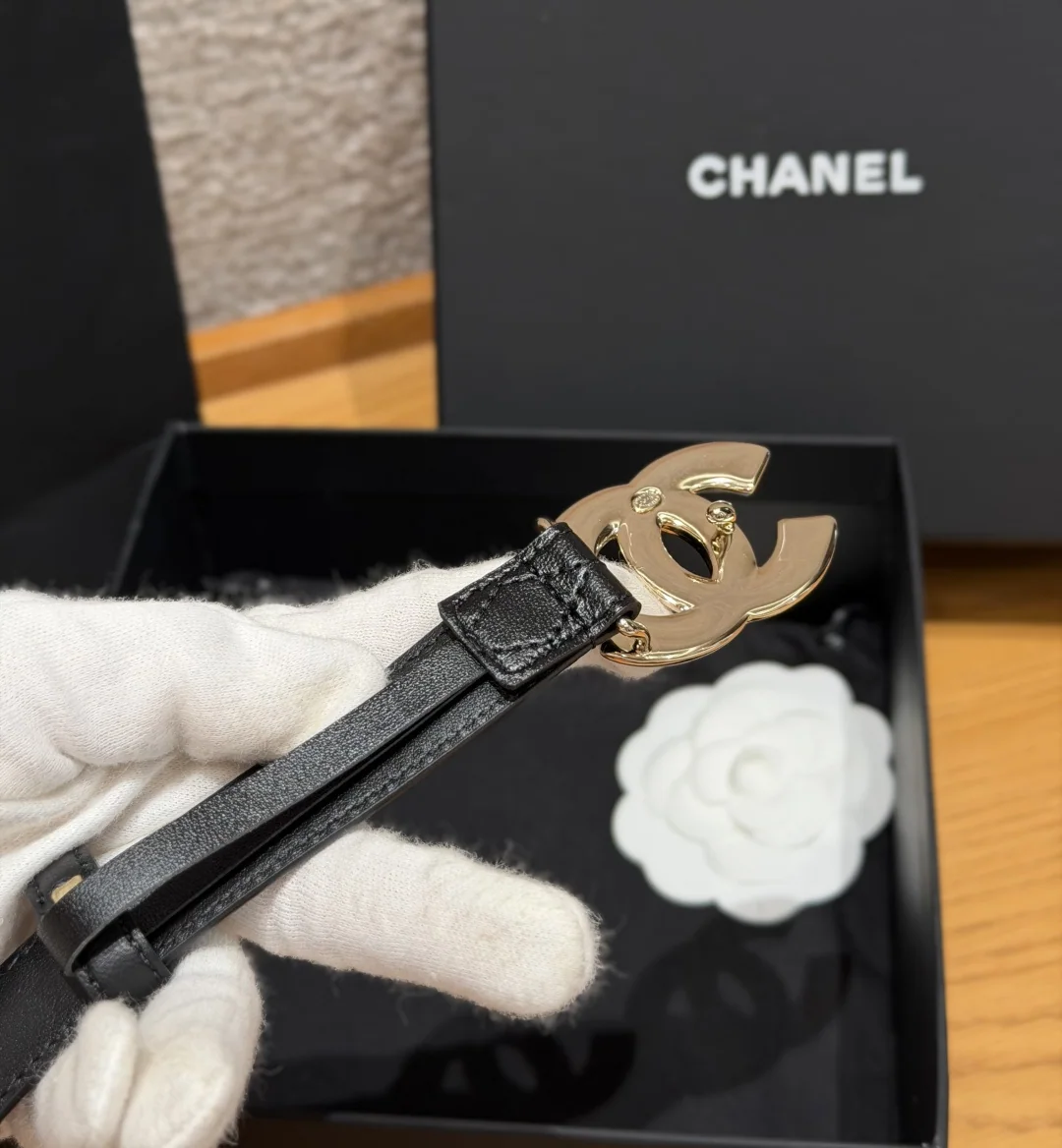 샤넬 퀼팅 램스킨 20mm 벨트 상세 이미지 4