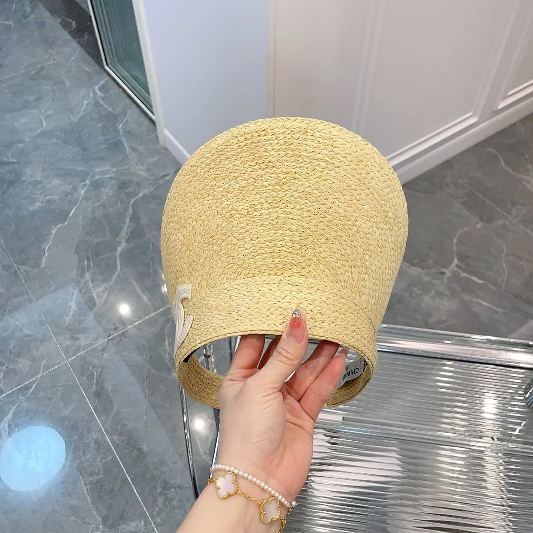 샤넬 라피아 더블 C 자수 헤드밴드 모자 상세 이미지 9