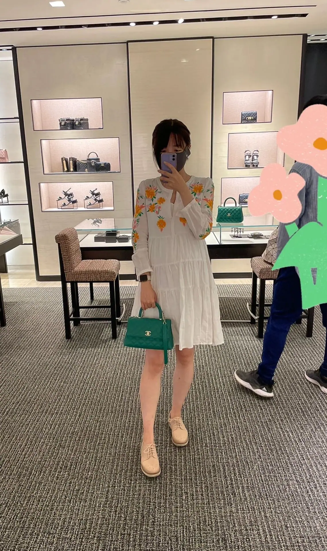 샤넬 코코 핸들 미니 그린 가방 상세 이미지 6