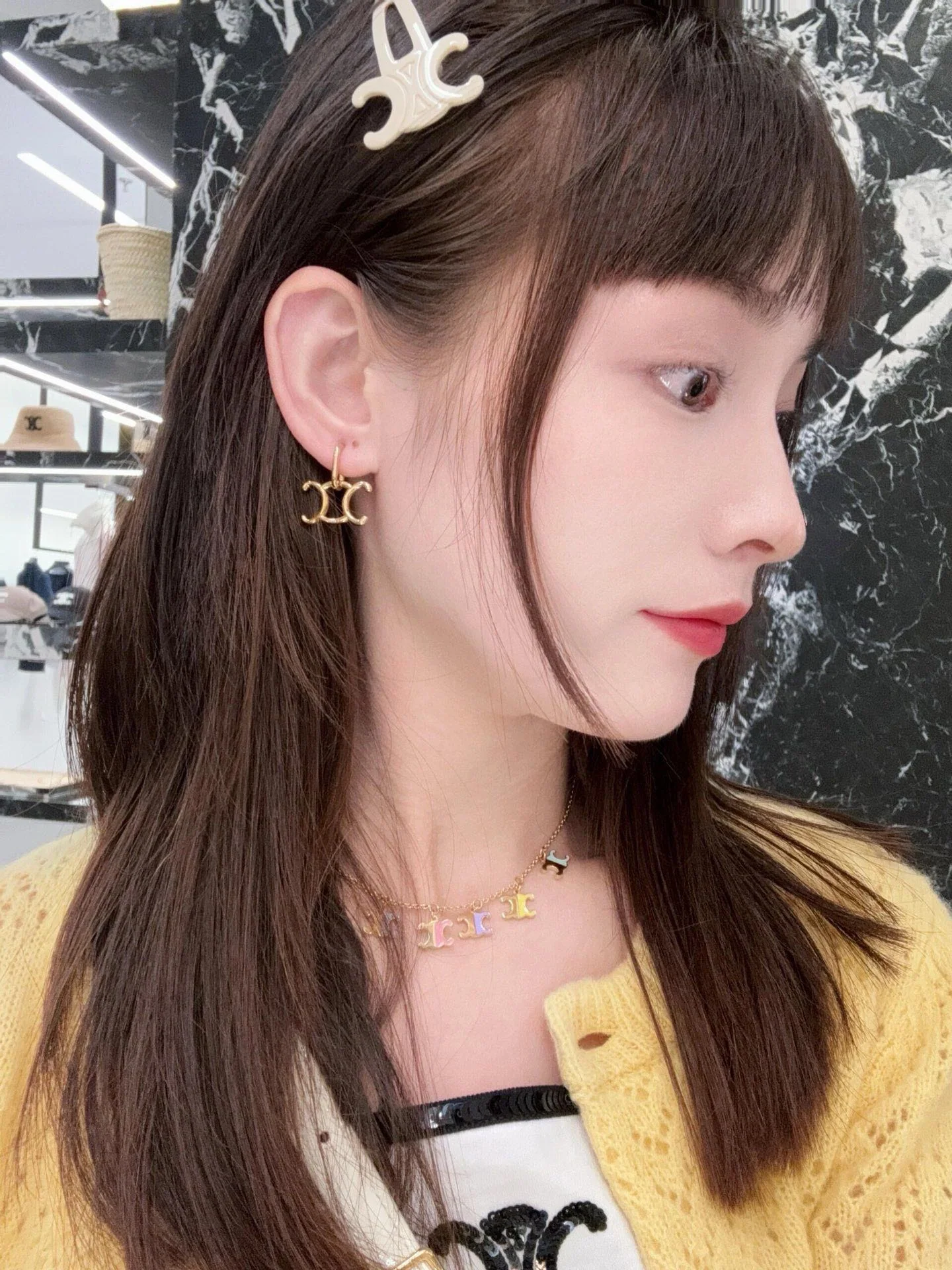 셀린느 3D 개선문 오일드롭 목걸이 상세 이미지 2