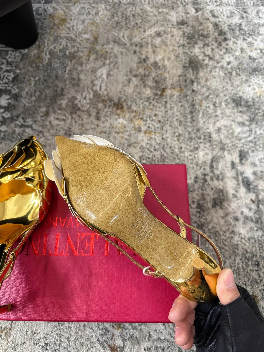 발렌티노 거울 마감 소가죽 여성 부티 신발 상세 이미지 6
