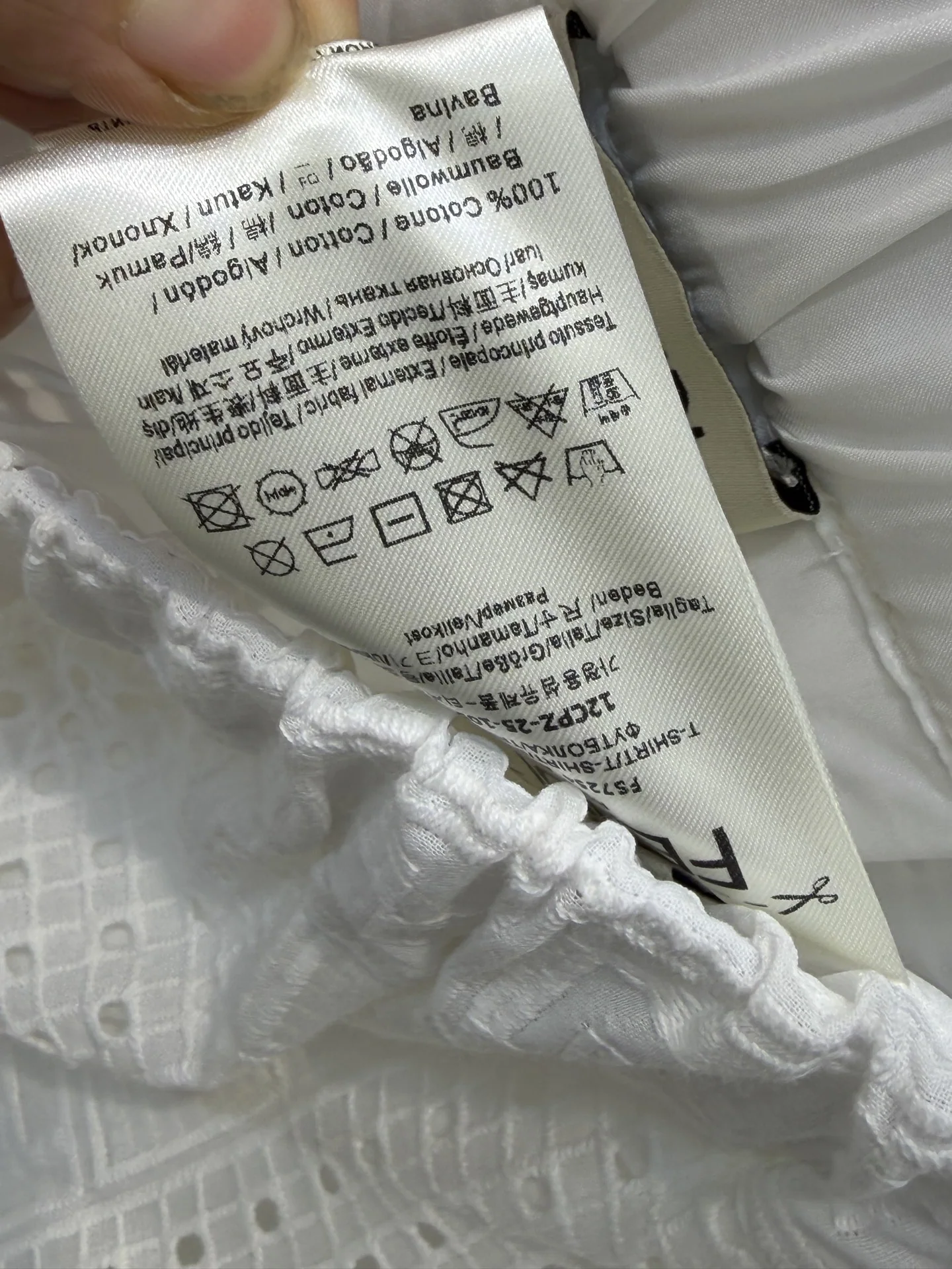 펜디 메시 자수 여성 바지 상세 이미지 9