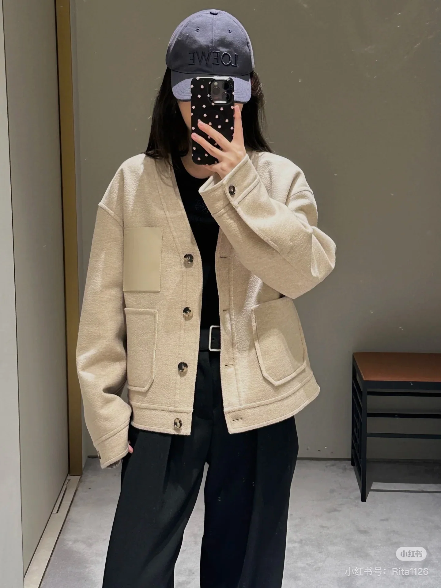 로에베 플리츠 와이드 레그 여성 바지 26 SS 상세 이미지 7