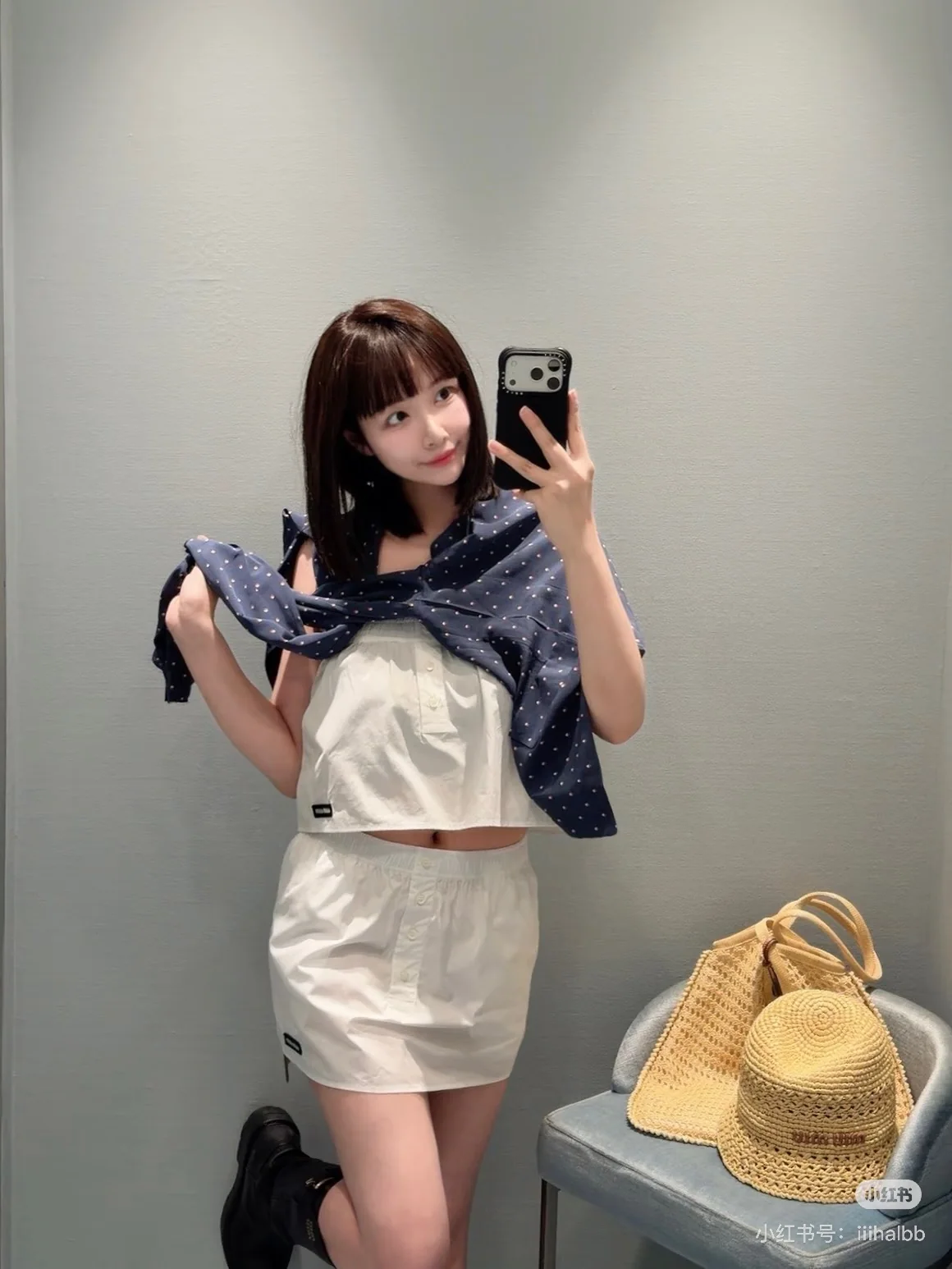 미우미우 코튼 노슬리브 베스트 세트 상세 이미지 2
