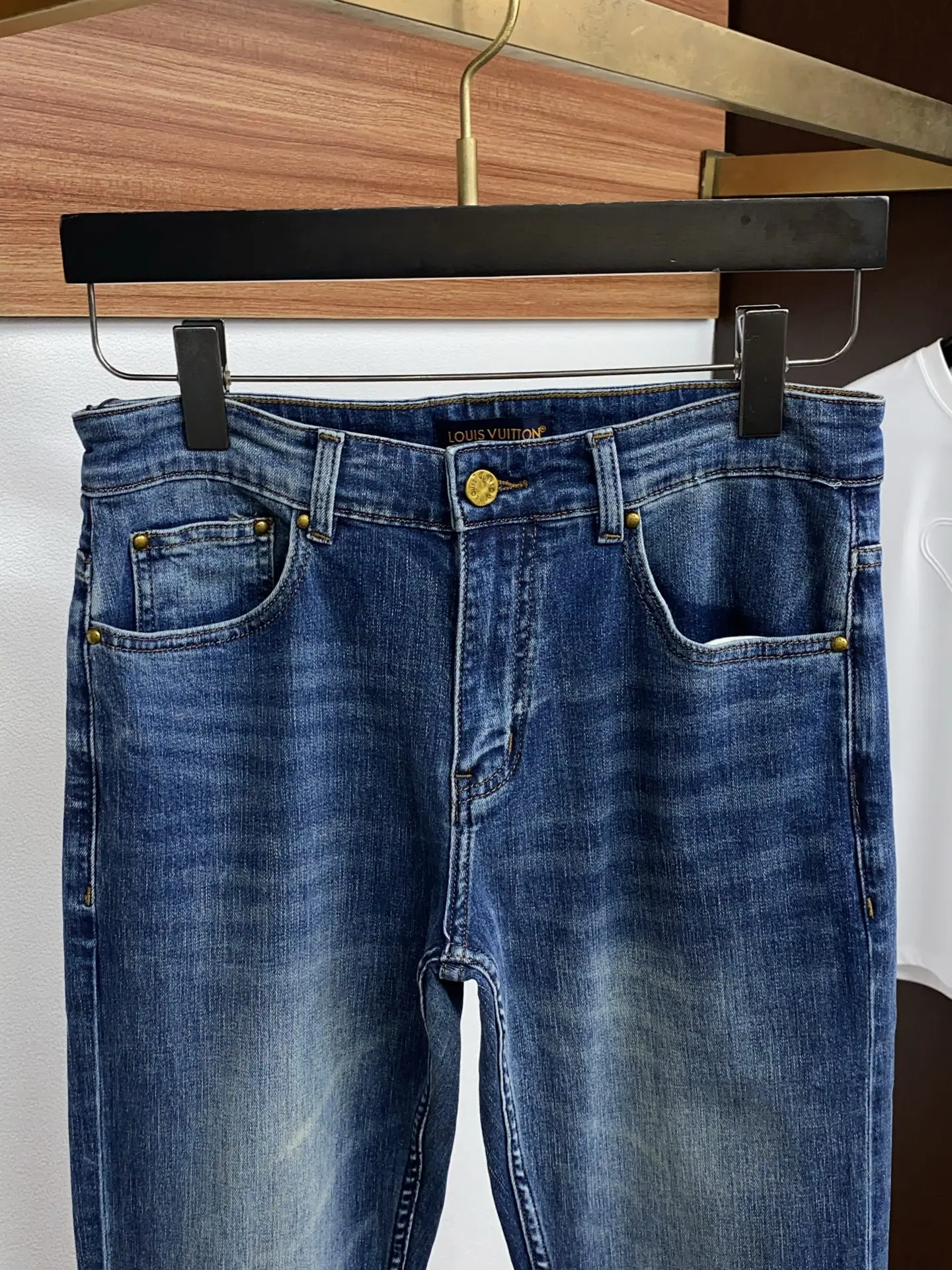 루이비통 데님 남성 바지 상세 이미지 3