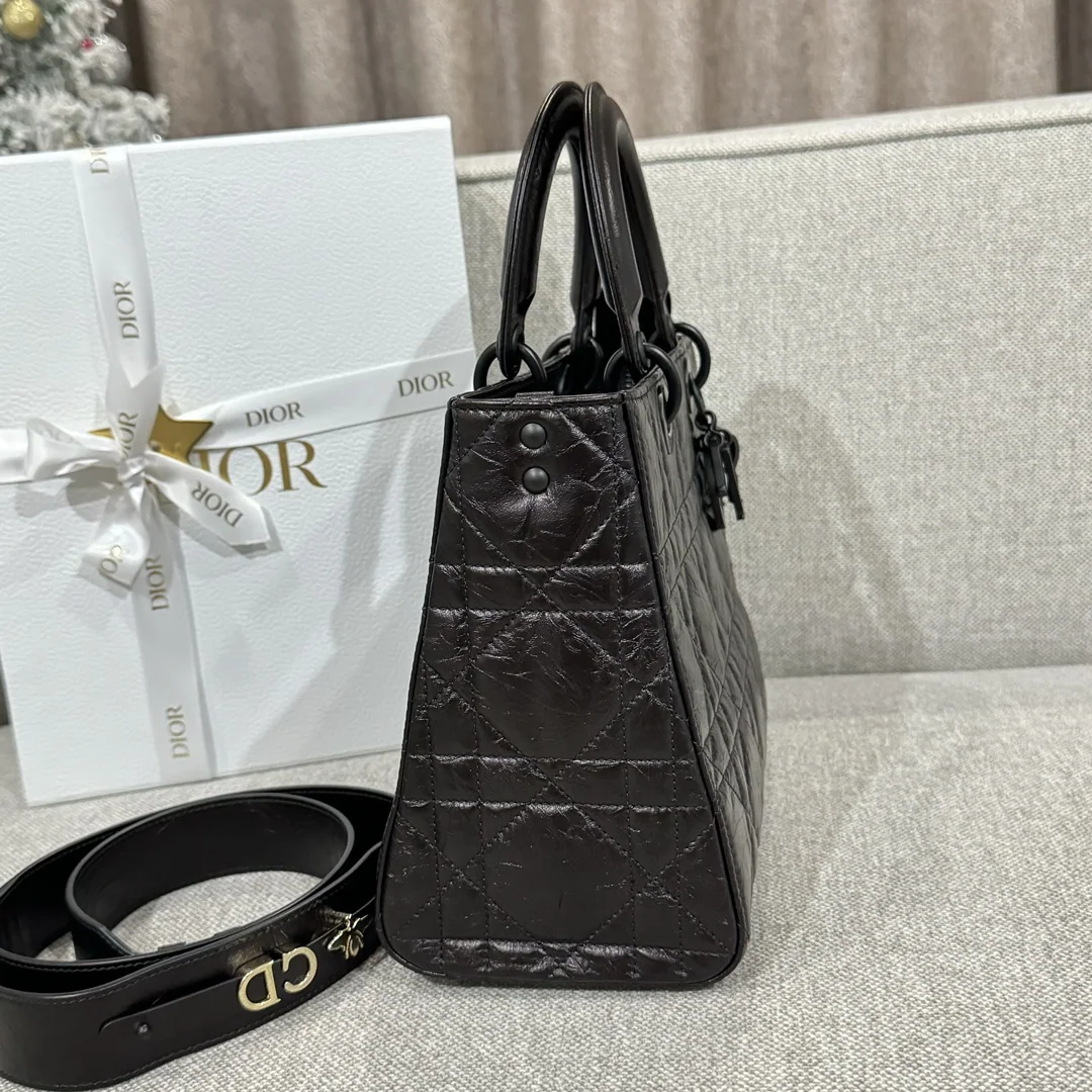 디올 플리츠 블랙 미디엄 가방 상세 이미지 9