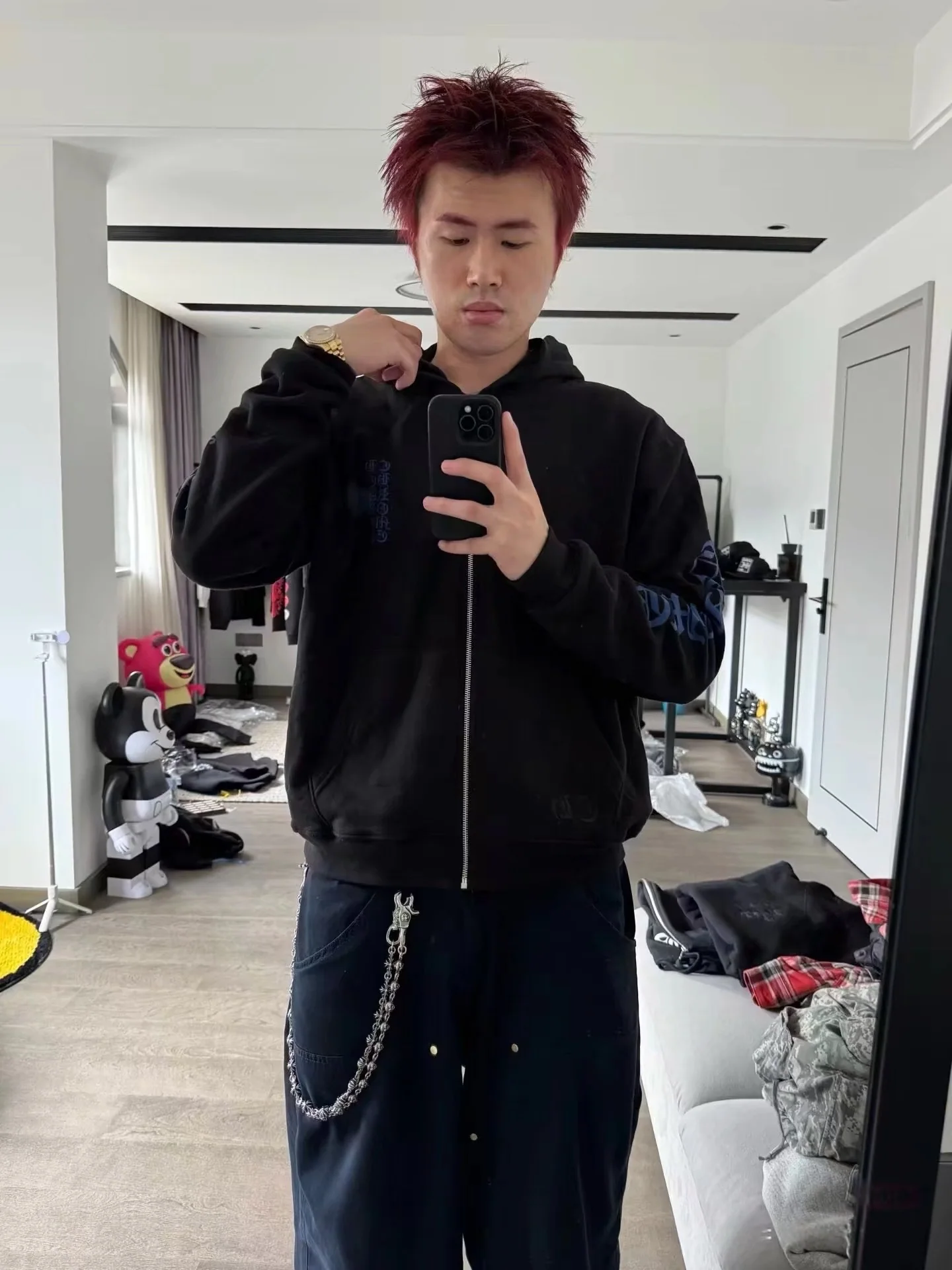 크롬하츠 지퍼업 지갑 162953