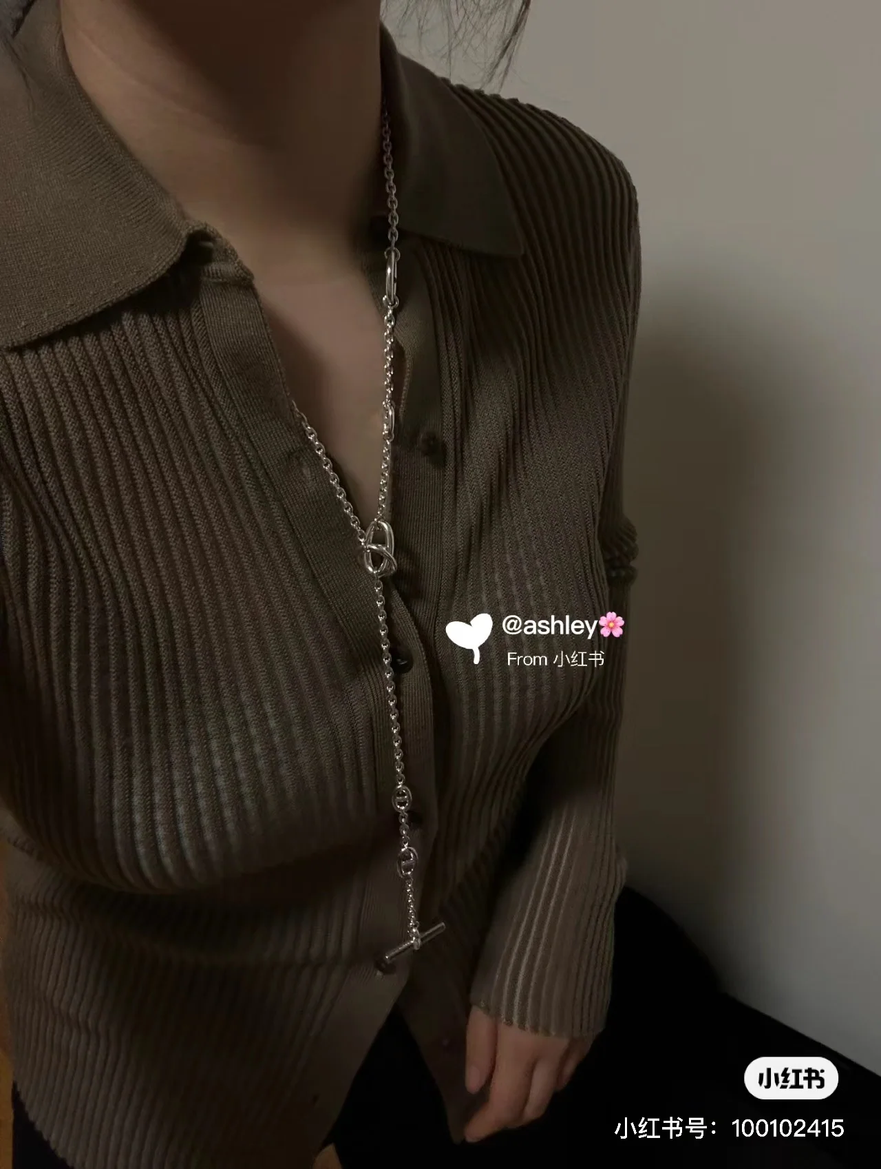 에르메스 돼지코 허리 체인 목걸이 상세 이미지 2