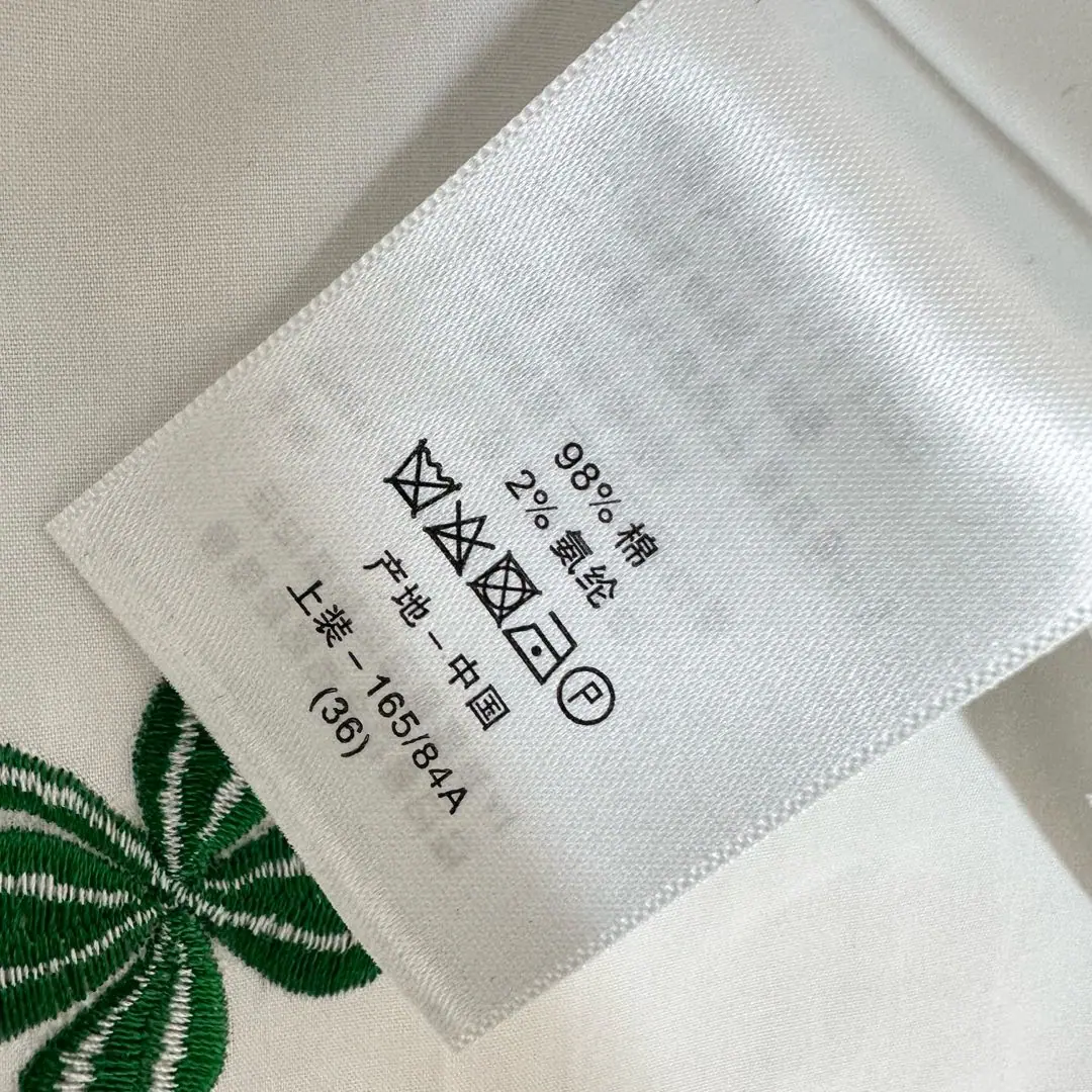 디올 자수 네 잎 클로버 여성 셔츠 상세 이미지 9