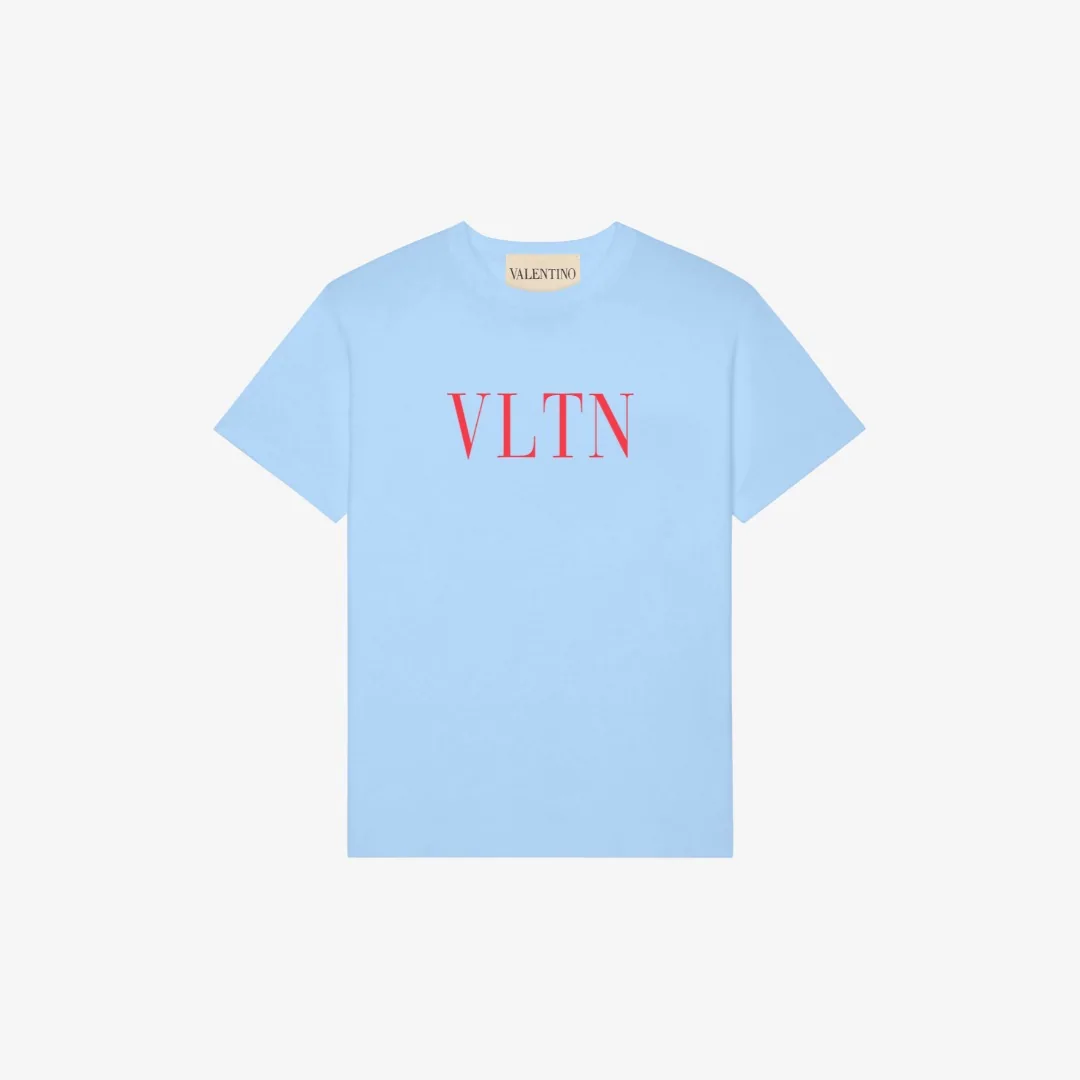 발렌티노 VLTN 클래식 레터 로고 여성 반팔 상세 이미지 1