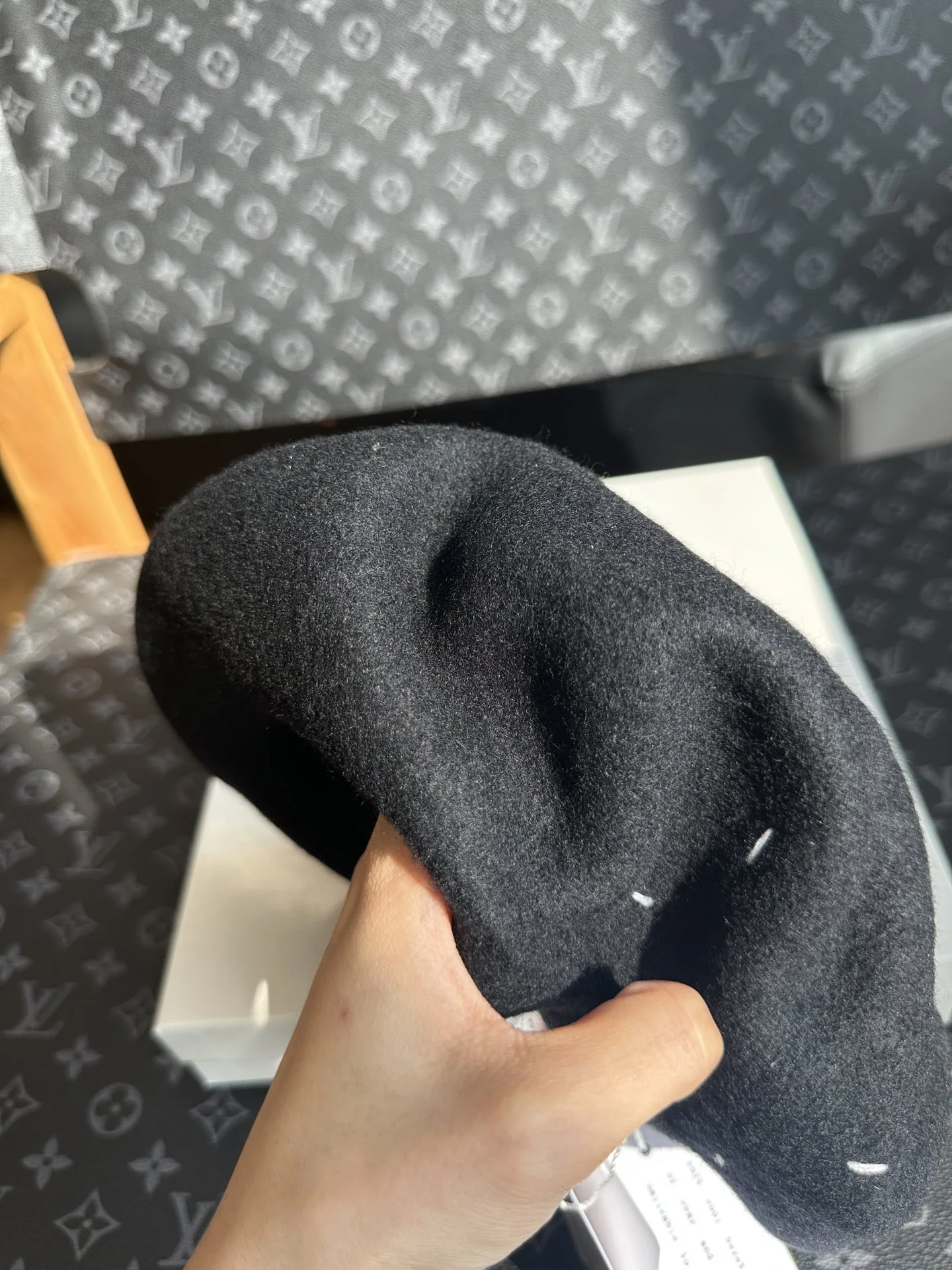마르지엘라 영지 인견 울 소재 캡 상세 이미지 6