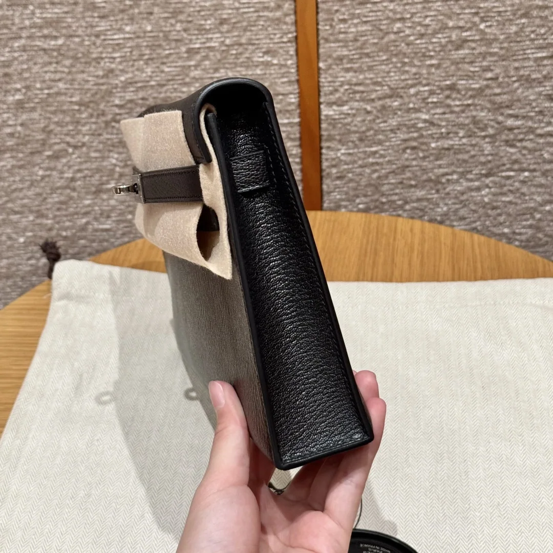 에르메스 켈리 엘란 블랙 염소가죽 가방 상세 이미지 2