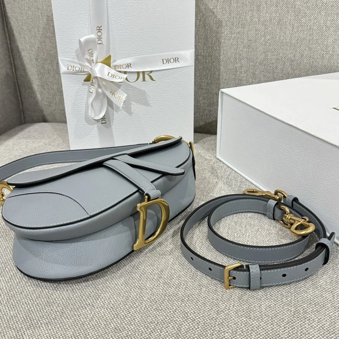 디올 대형 말굽 25 블루 가방 상세 이미지 7