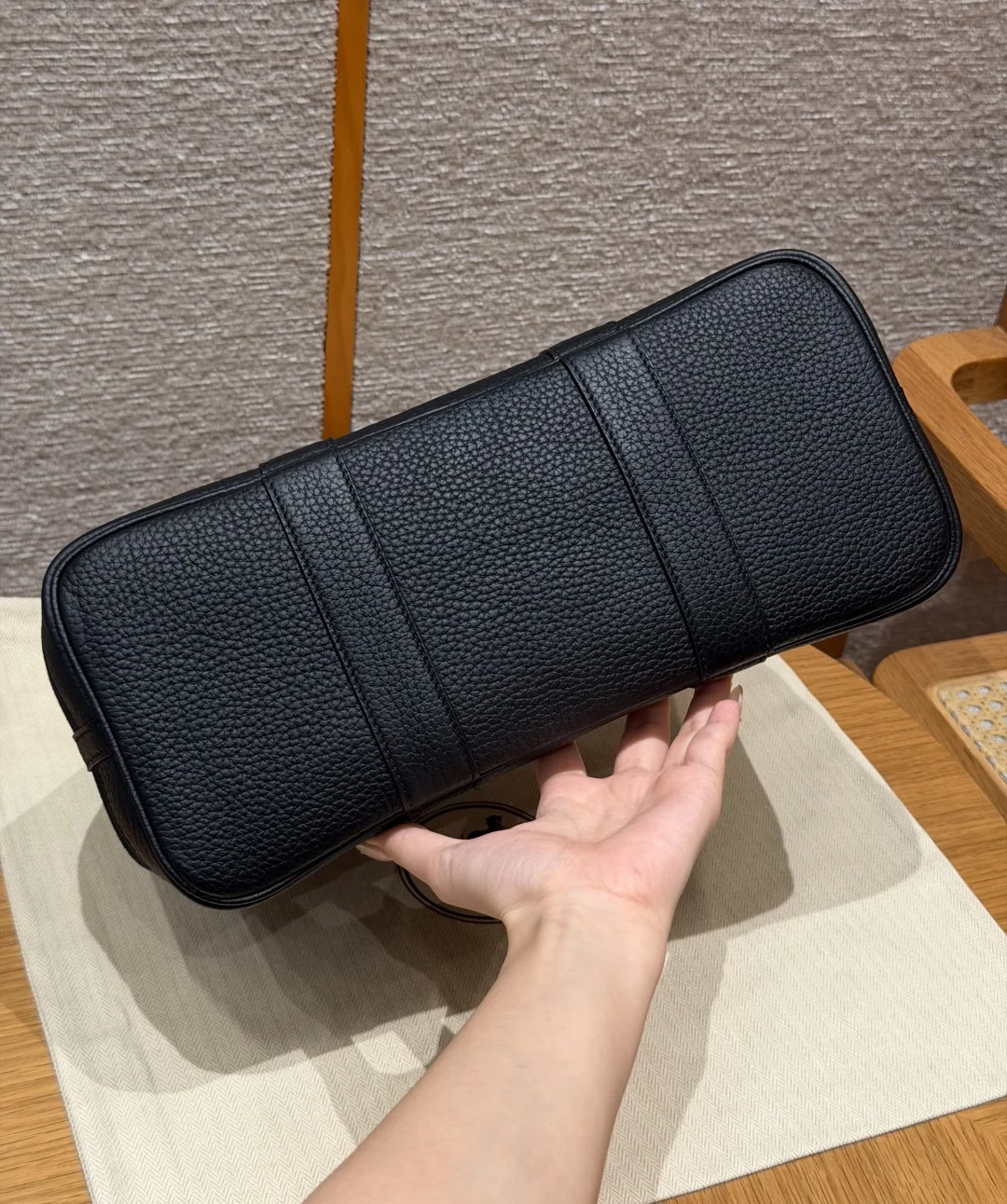 에르메스 가든 파티 캔버스 가방 30 cm 상세 이미지 5