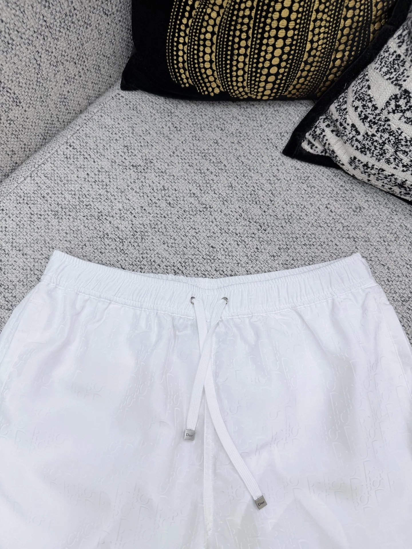 디올 오블리크 프린트 코튼 실크 남성 반바지 26 SS 상세 이미지 4