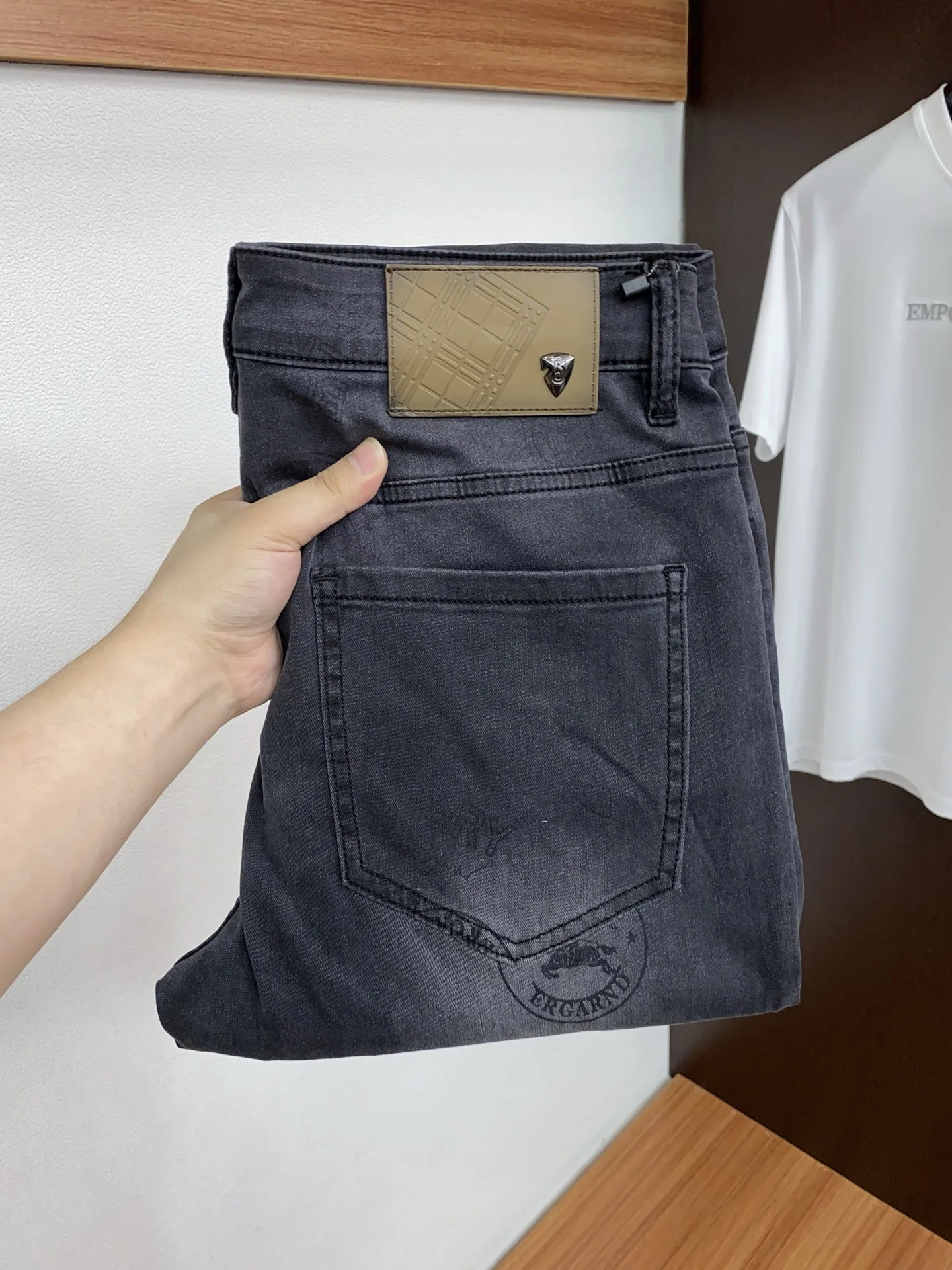 버버리 데님 남성 청바지 상세 이미지 1