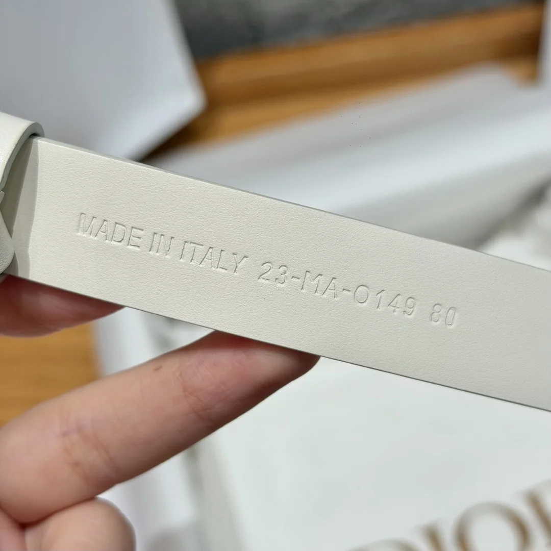 디올 몽테뉴 CD 장식 카프스킨 벨트 20mm 상세 이미지 7