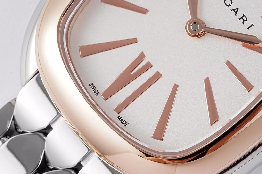 불가리 세르펜티 세두토리 골드 실버 다이아 쿼츠 여성 시계 레플리카 45022 Bvlgari 상세 이미지 5